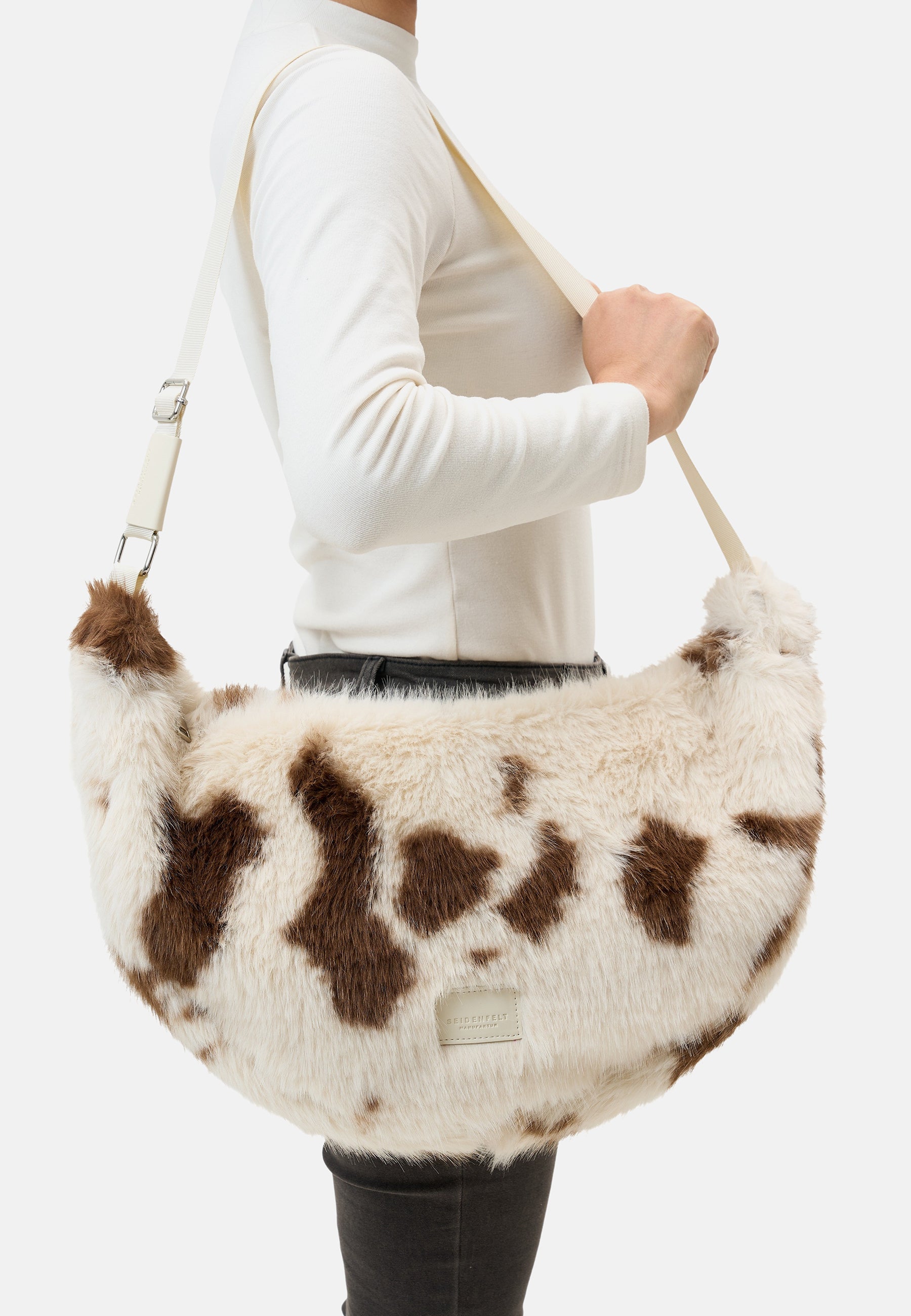 Cow White & Brown Norrlida Halfmoon