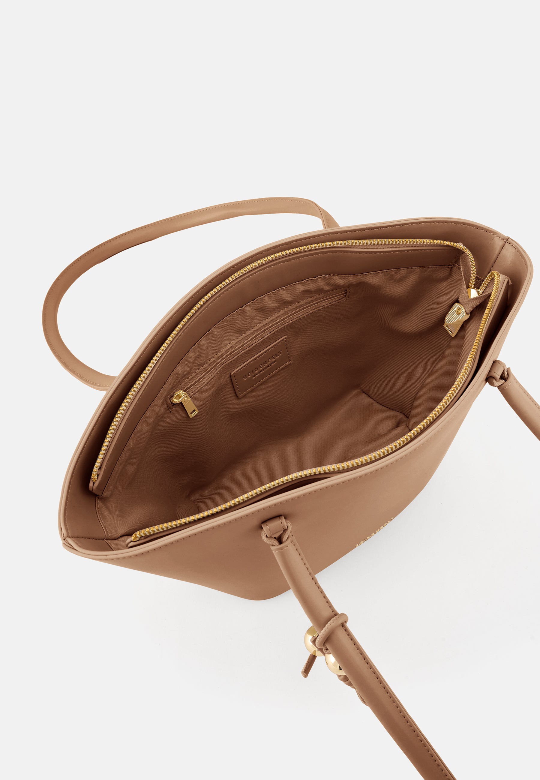 Seidenfelt - Handtaschen>Damen>Kunstledertaschen>Schulter Taschen - Arvaja Midi Tulip Shopper - black / OS-toffee / OS