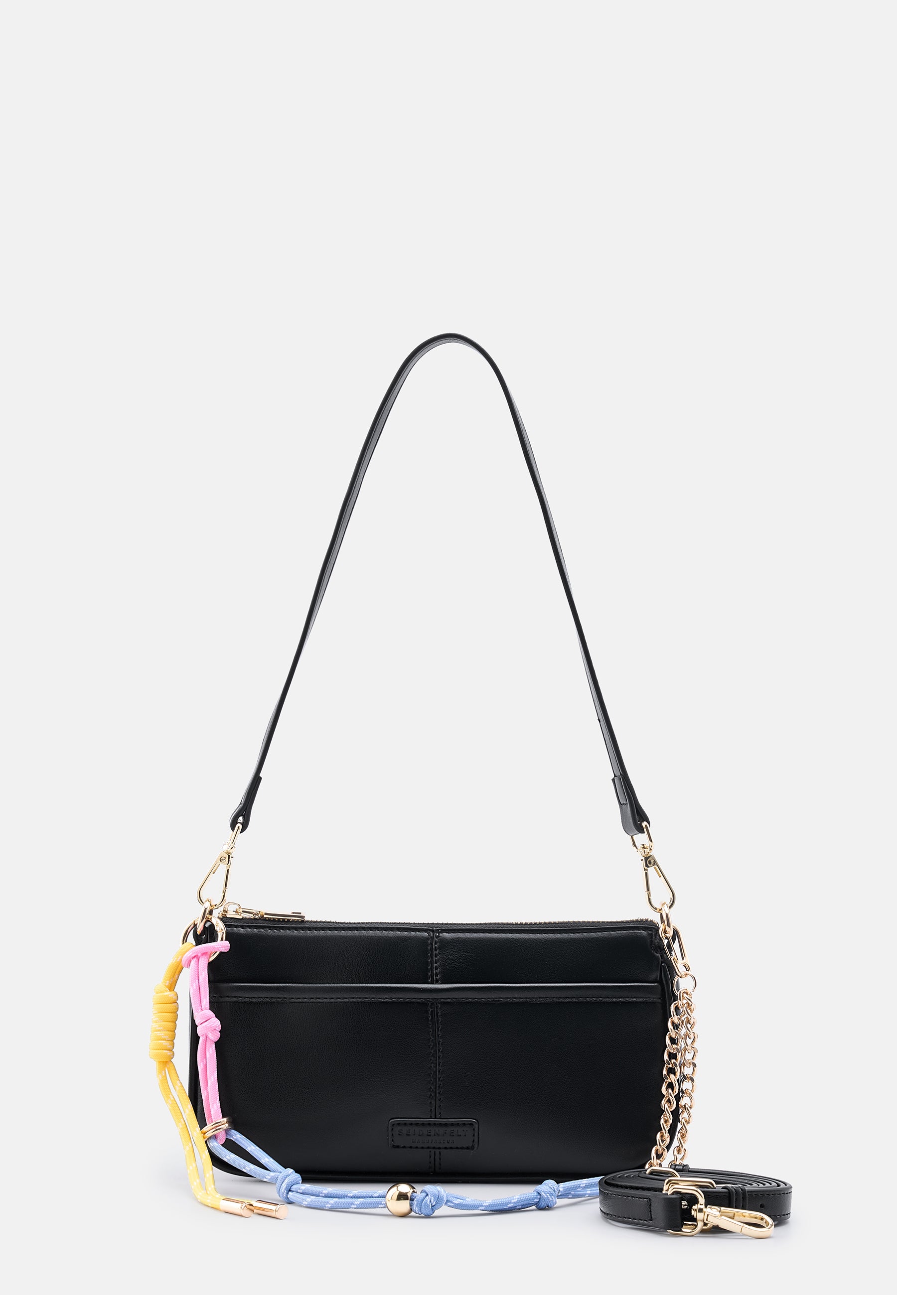 Seidenfelt - Bags - Deje Crossbag - Light Bubble Gum / OS-black / OS
