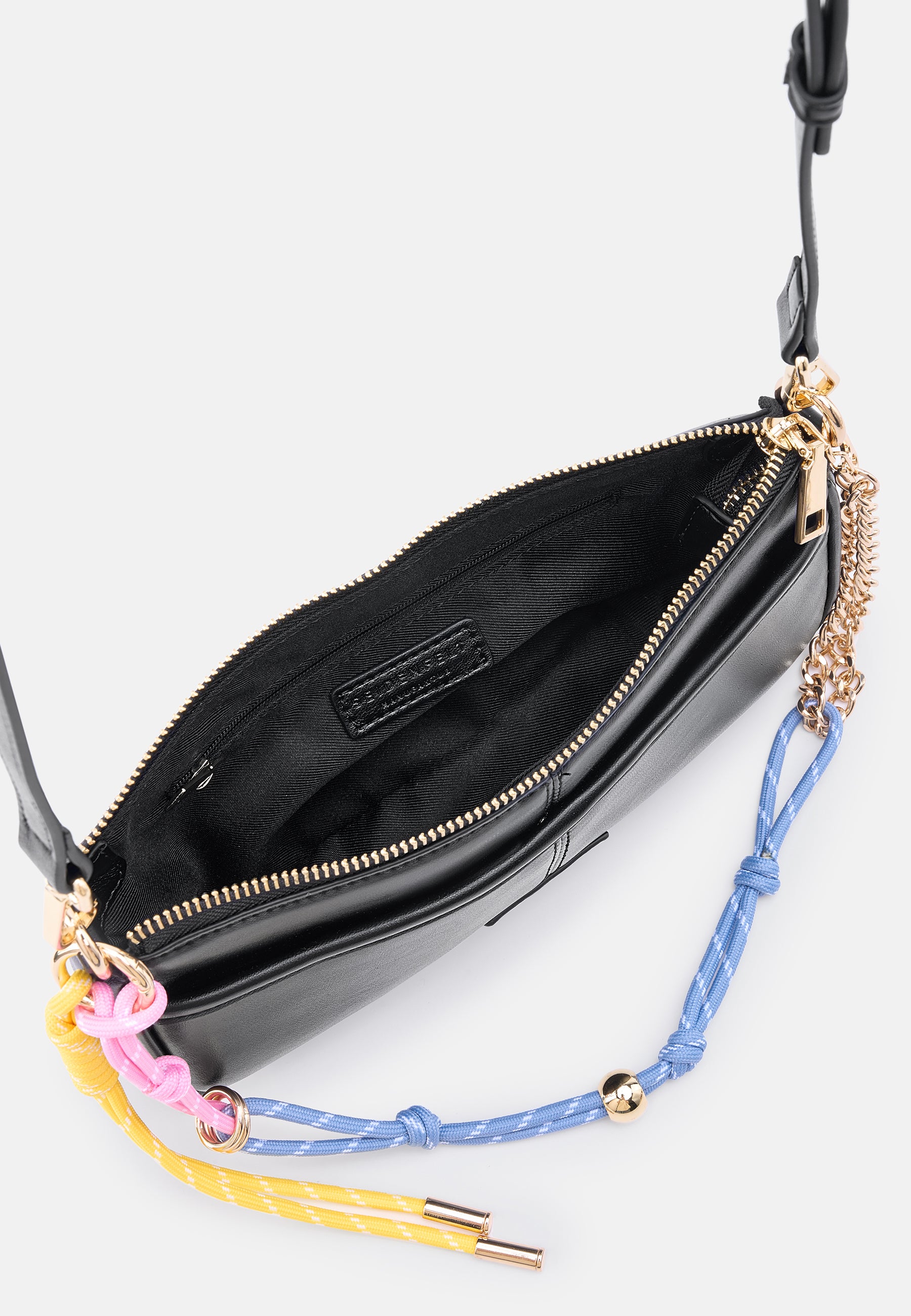Seidenfelt - Bags - Deje Crossbag - Light Bubble Gum / OS-black / OS