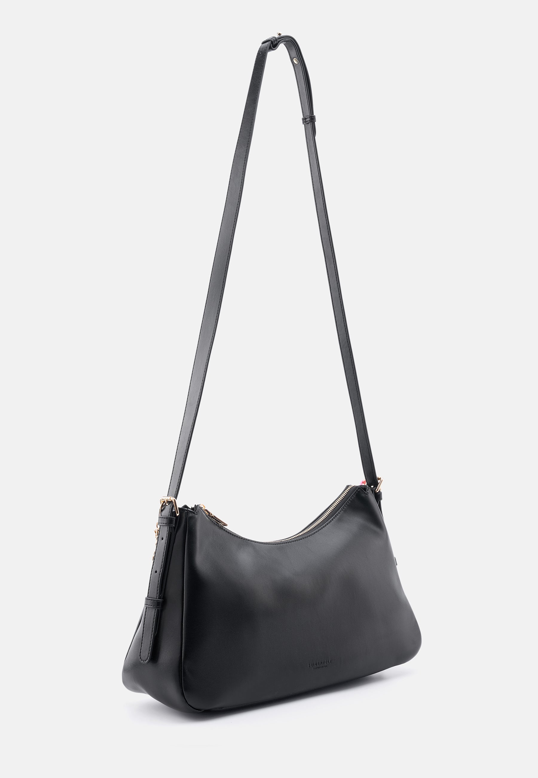 Seidenfelt - Bags - Deje Shoulderbag - Light Bubble Gum / OS-black / OS-Cream White / OS