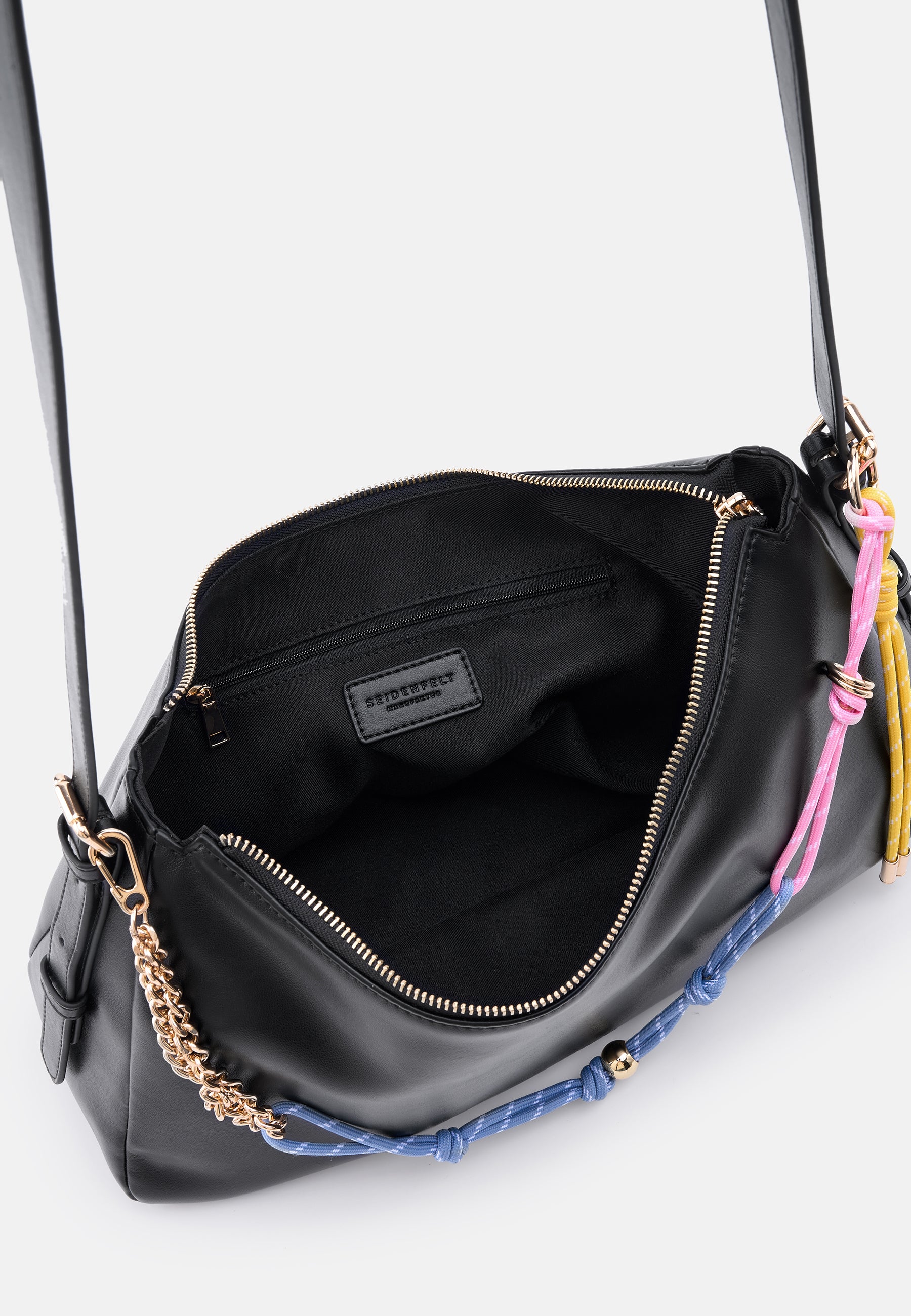 Seidenfelt - Bags - Deje Shoulderbag - Light Bubble Gum / OS-black / OS-Cream White / OS
