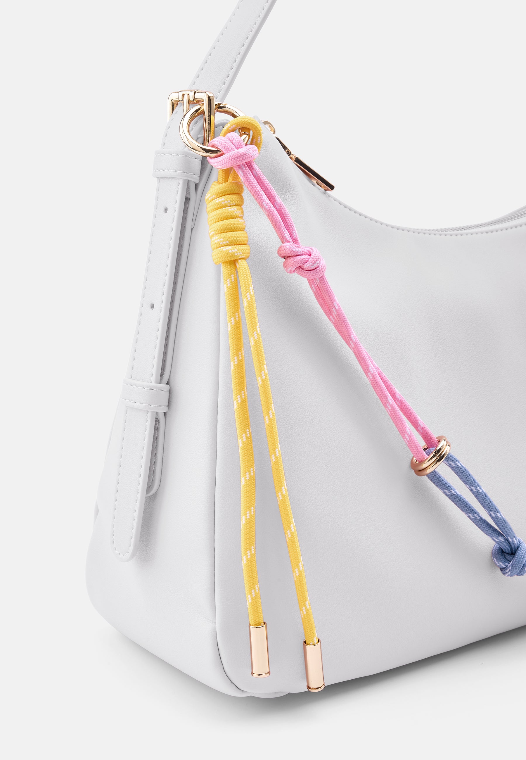 Seidenfelt - Bags - Deje Shoulderbag - Light Bubble Gum / OS-black / OS-Cream White / OS