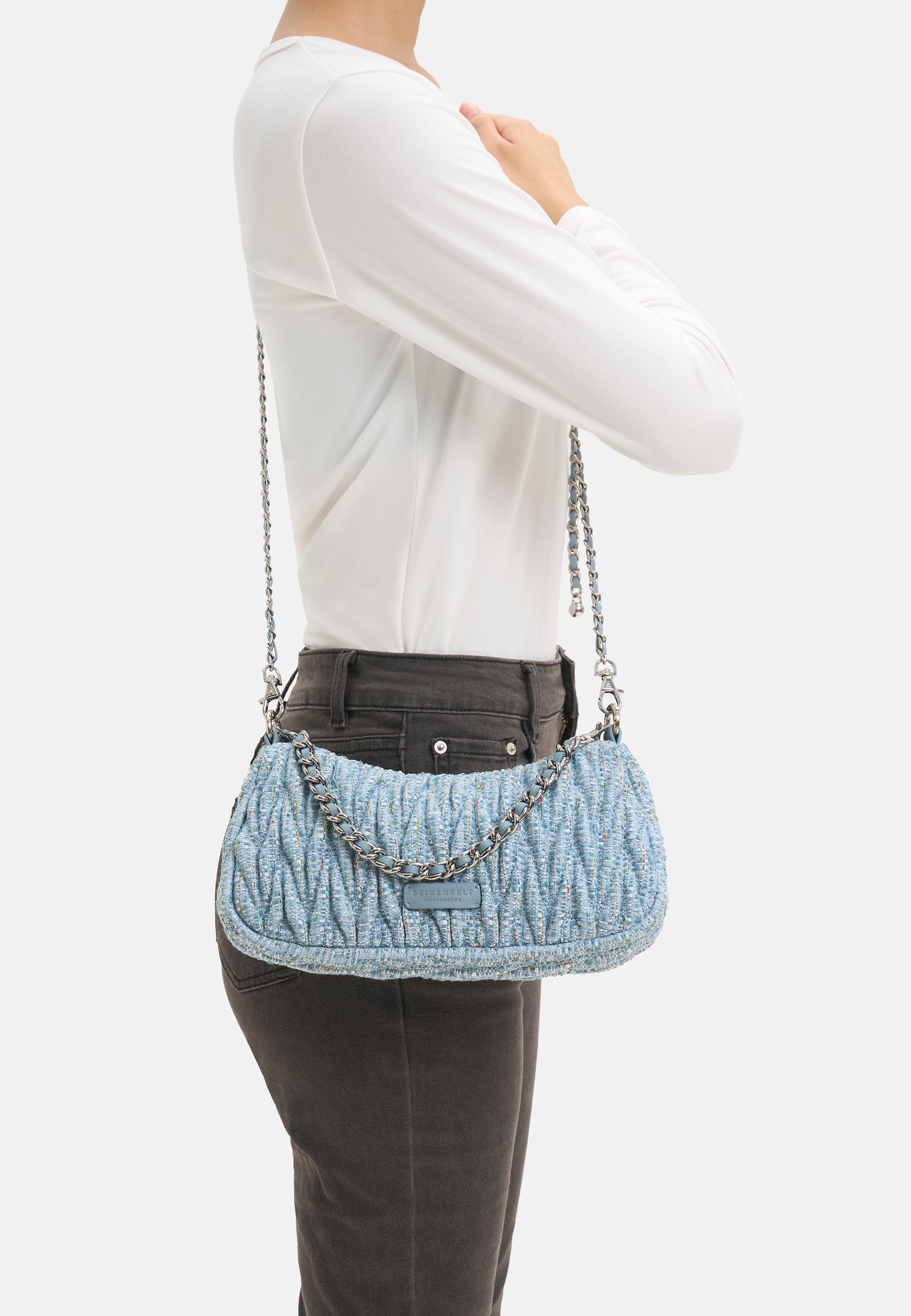 Seidenfelt - Bags - Floro Crossbag - black&white / OS-happy beige / OS-sea blue / OS
