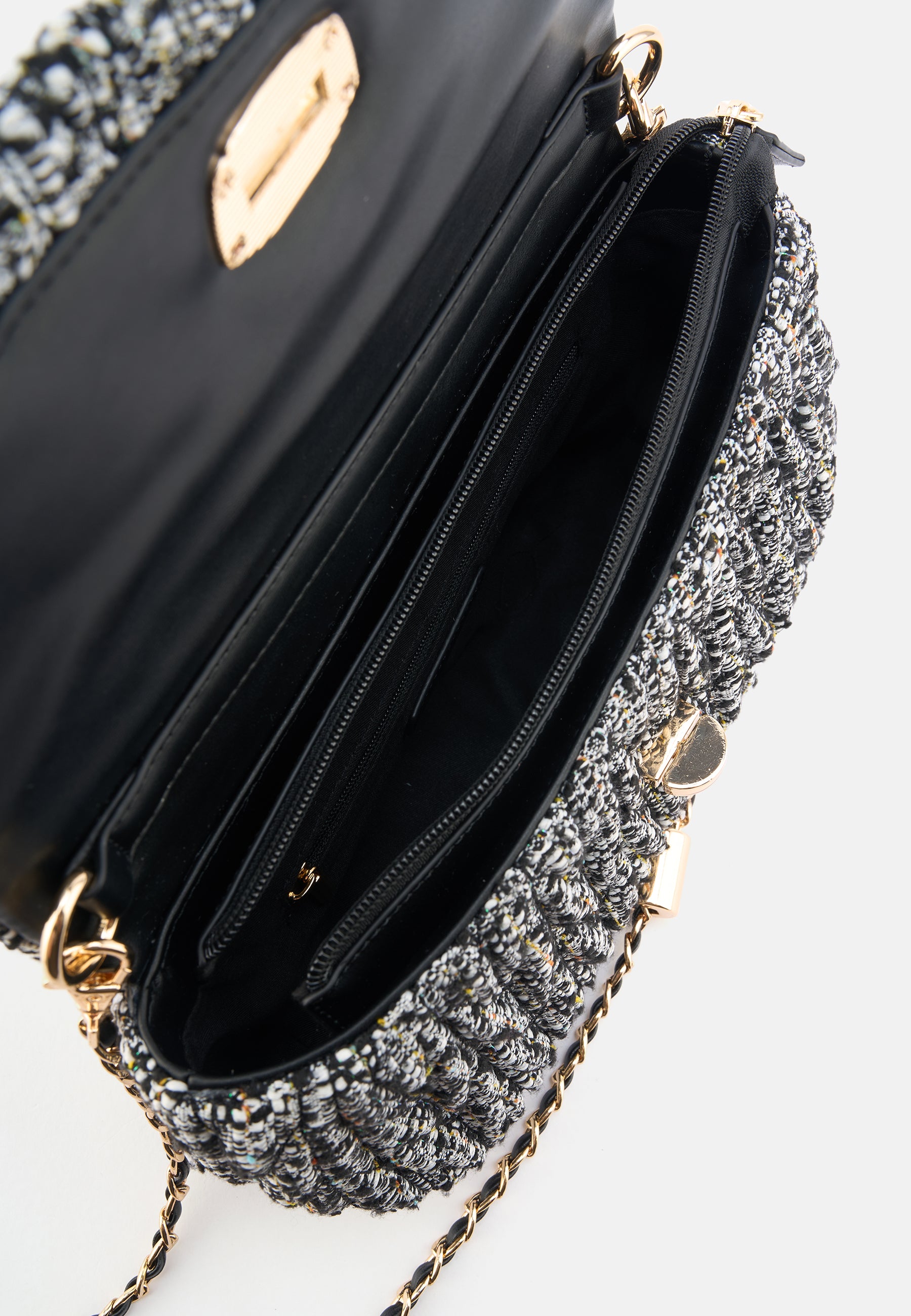 Seidenfelt - Bags - Floro Shoulderbag - black&white / OS