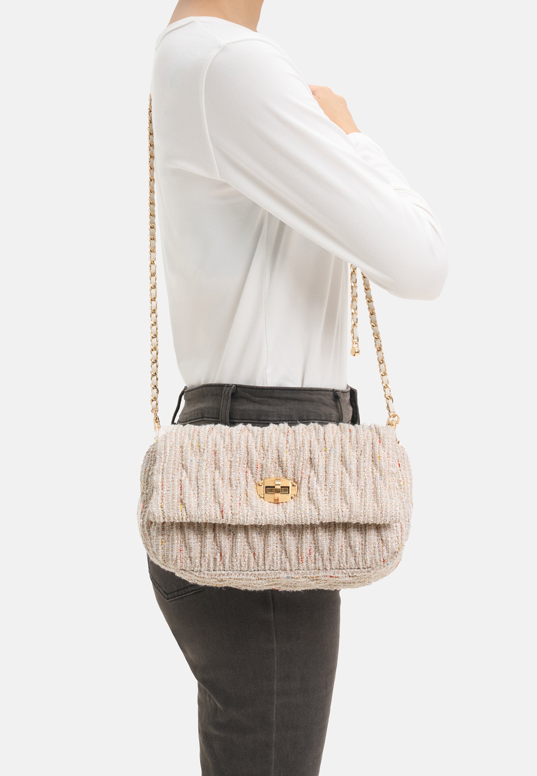 Seidenfelt - Bags - Floro Shoulderbag - black&white / OS