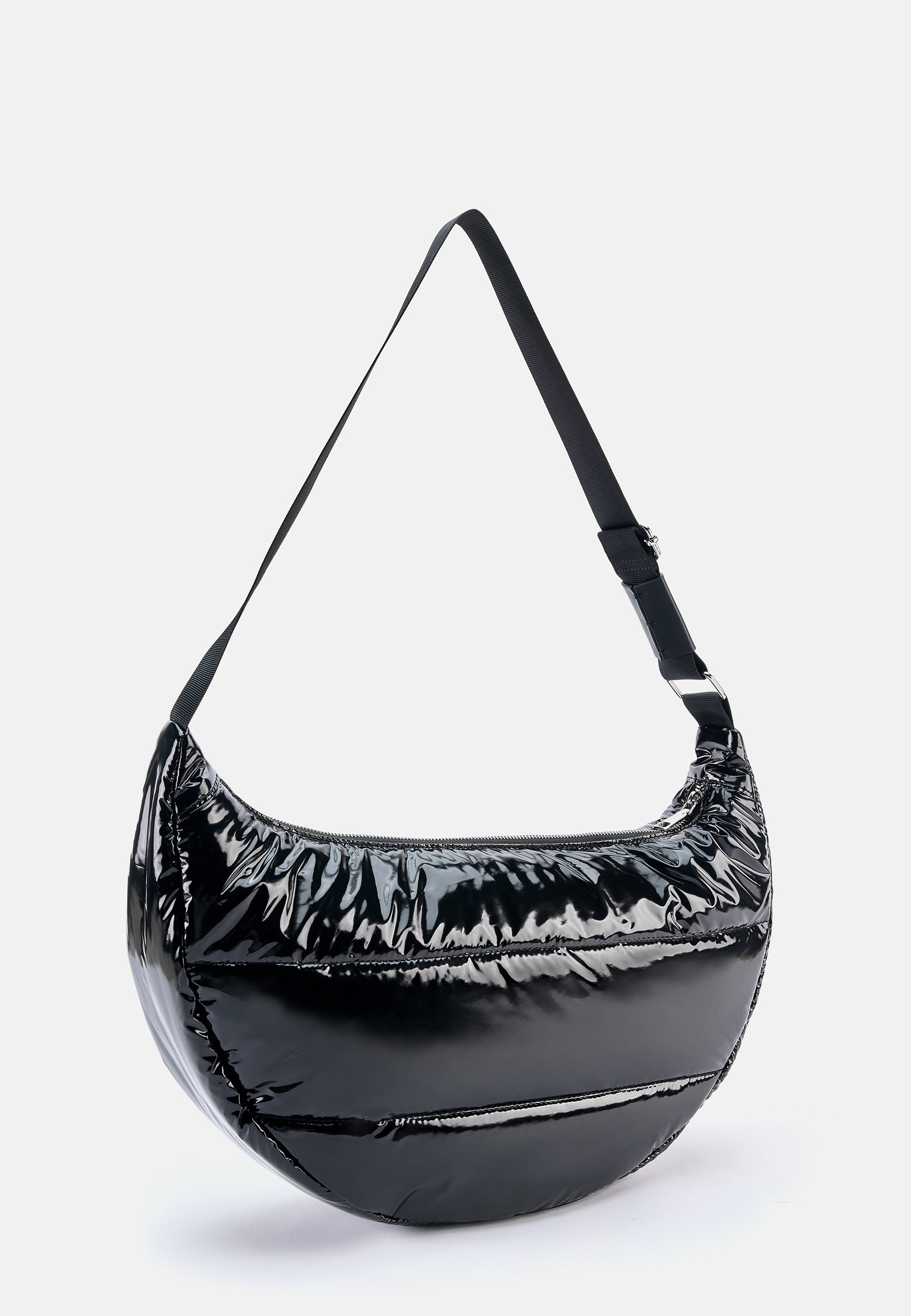 Seidenfelt - Bags - Glossy Nylon Norrlida Halfmoon - black / OS