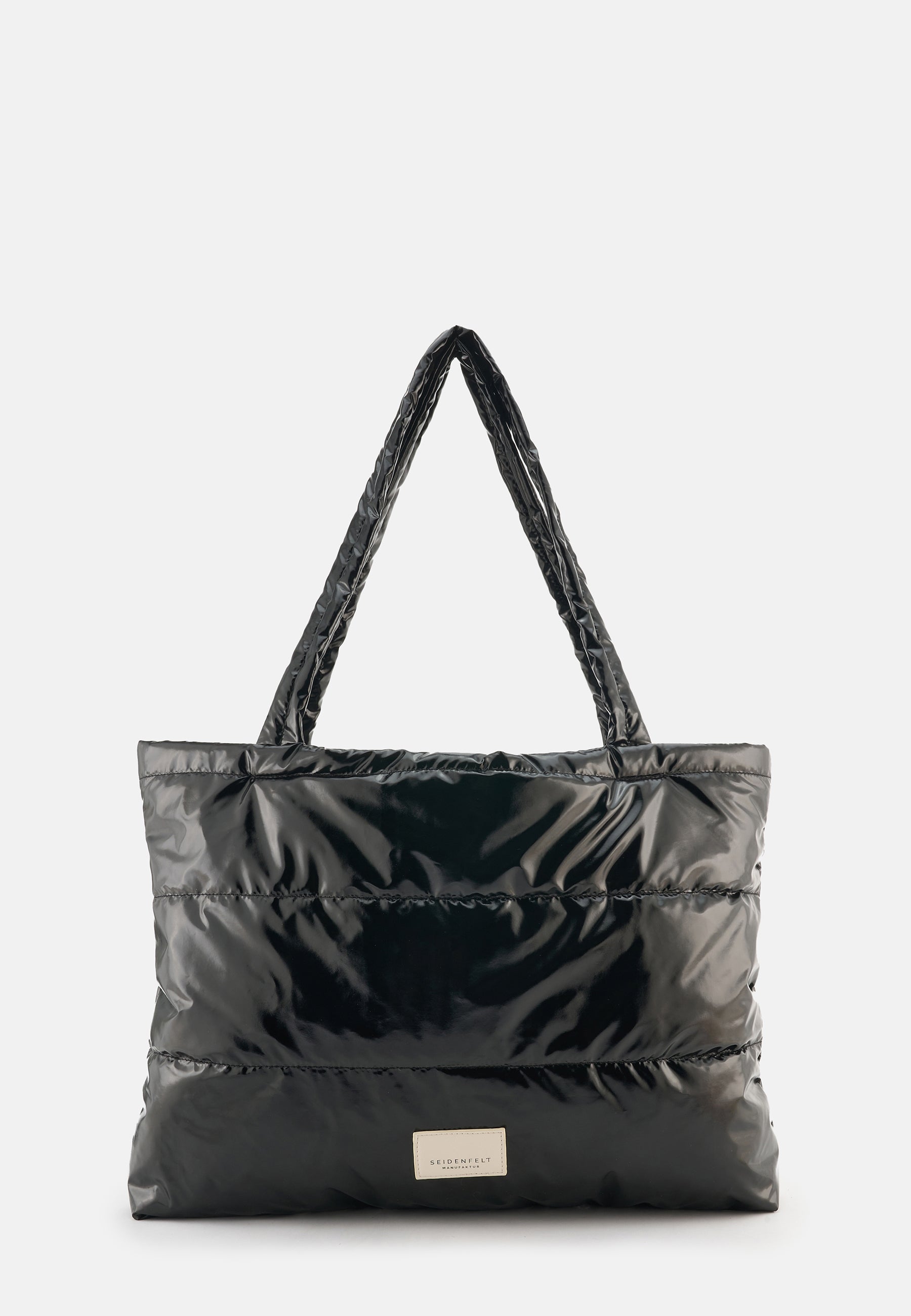 Seidenfelt - Bags - Glossy Nylon Norrlida Shopper - black / OS