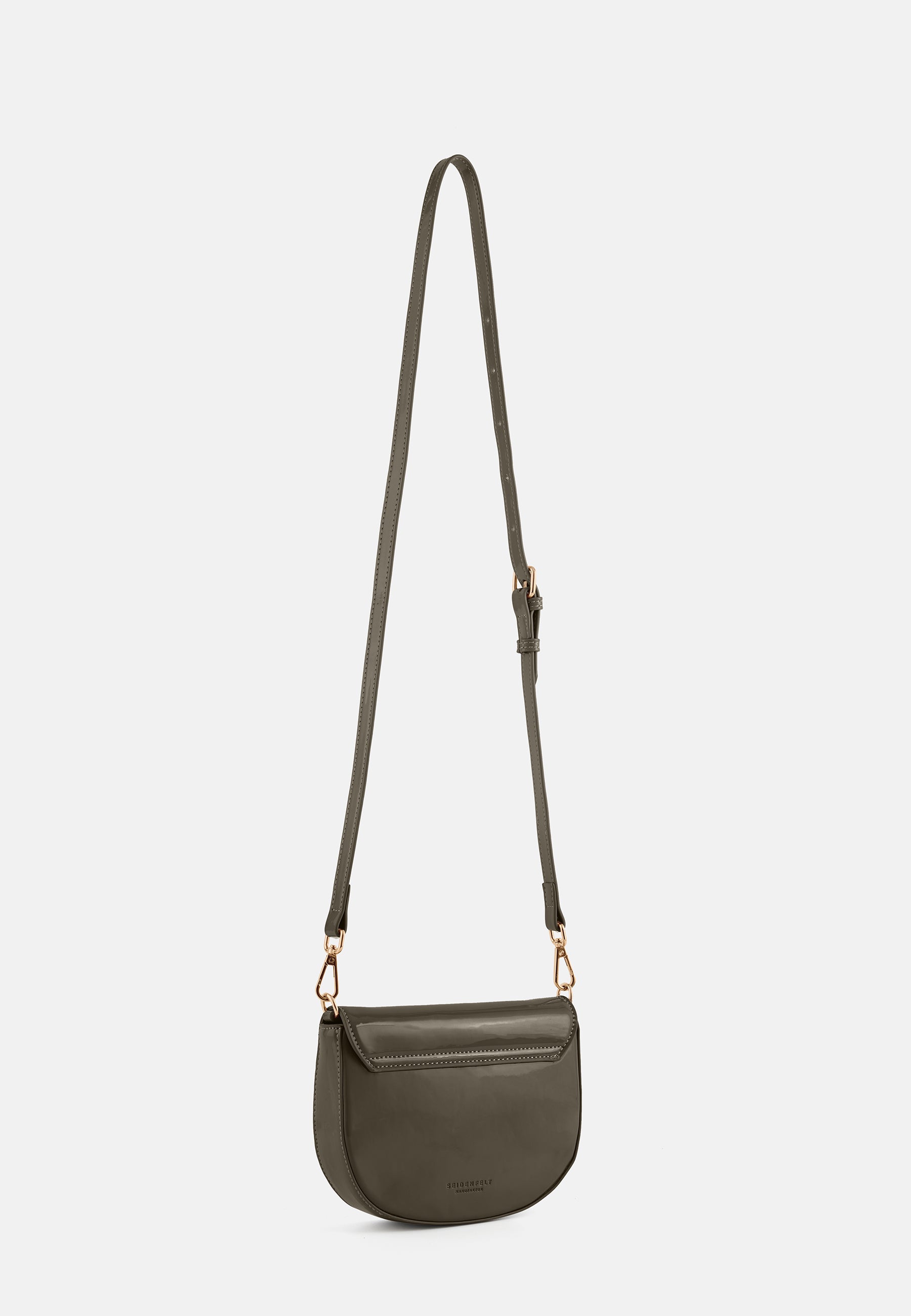Seidenfelt - Bags - Grenaa Saddle - grey / OS-khaki / OS