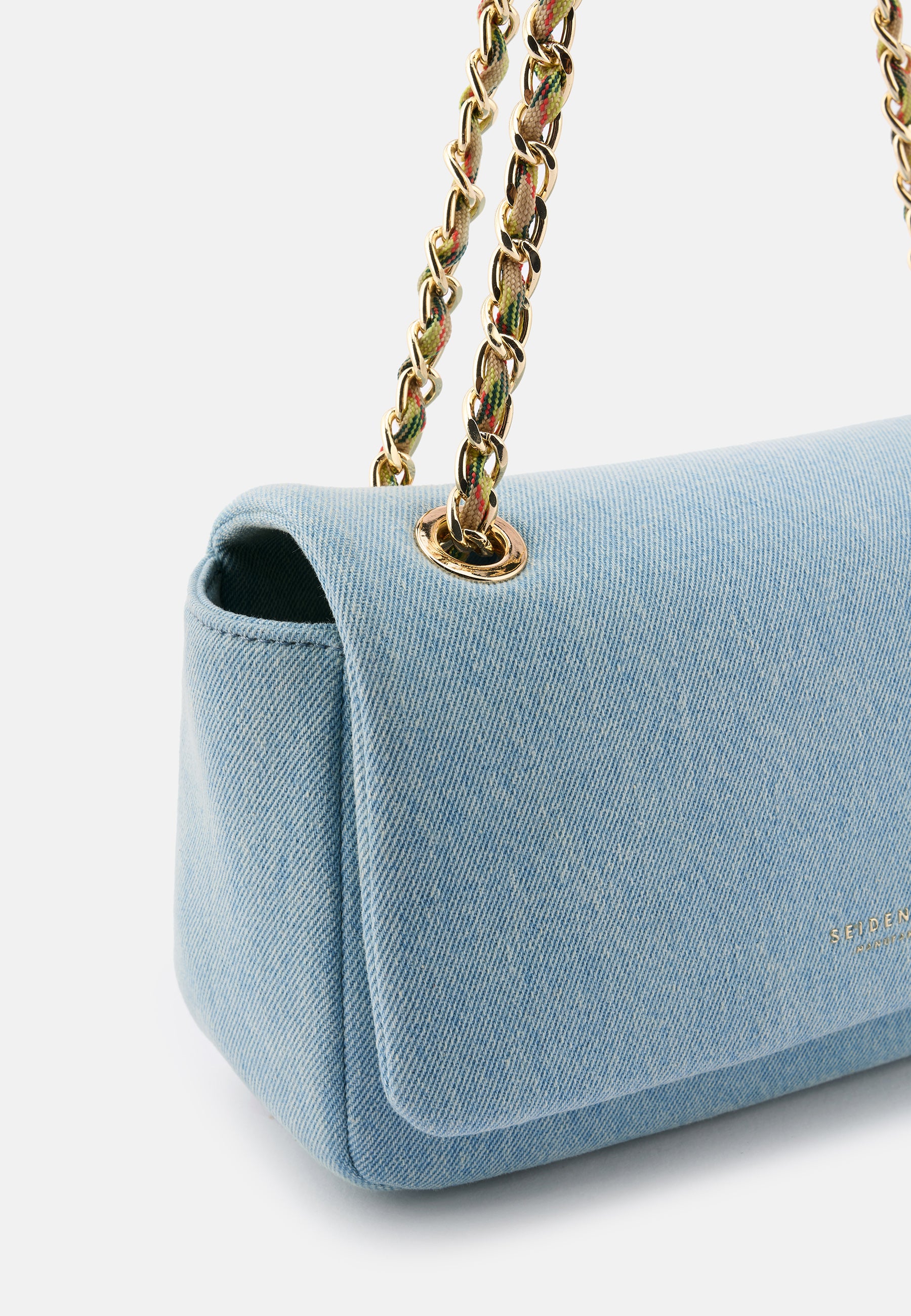 Seidenfelt - Bags - Huuvari Crossbag - butter-lemon / OS-denim in blue / OS