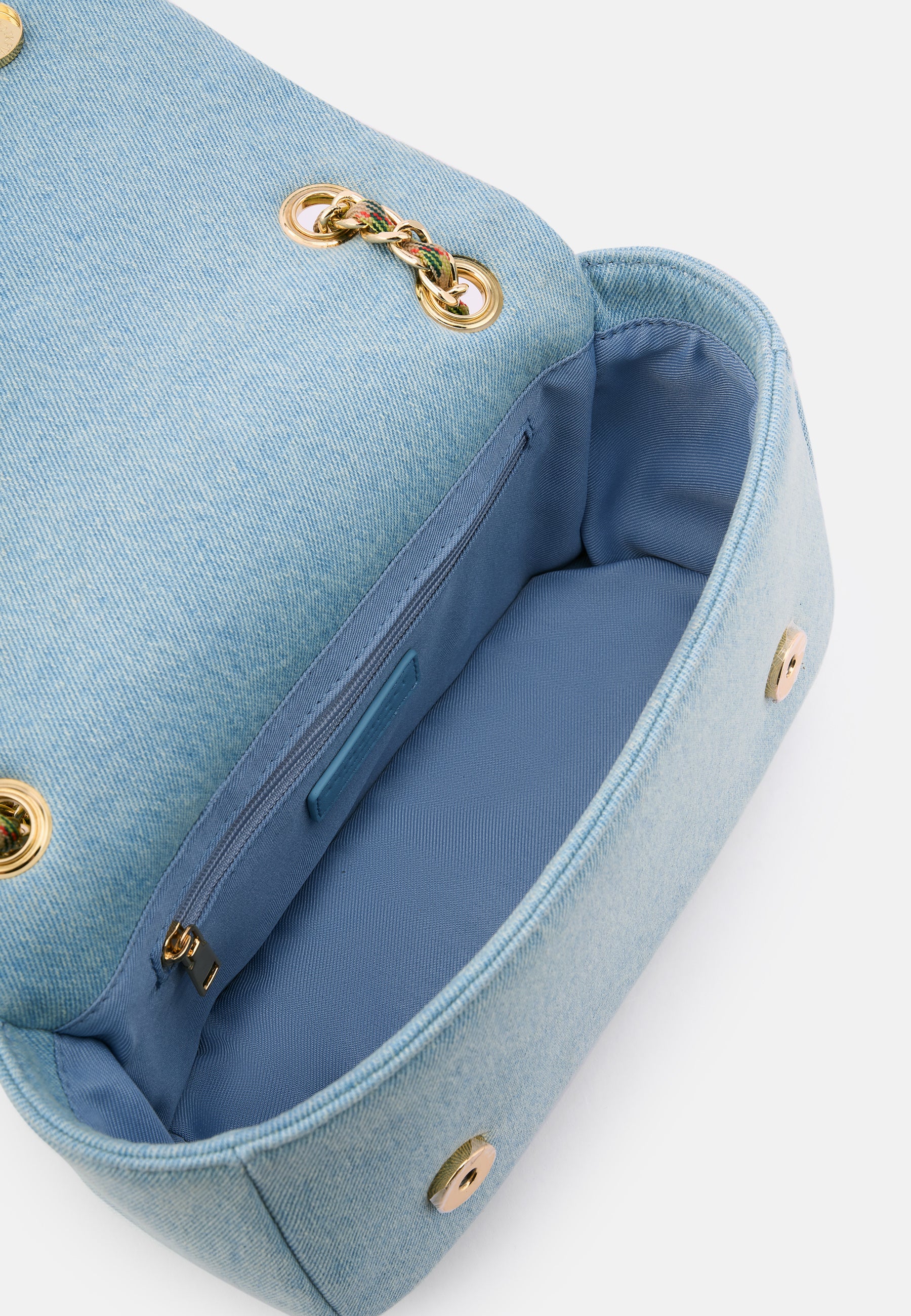 Seidenfelt - Bags - Huuvari Crossbag - butter-lemon / OS-denim in blue / OS
