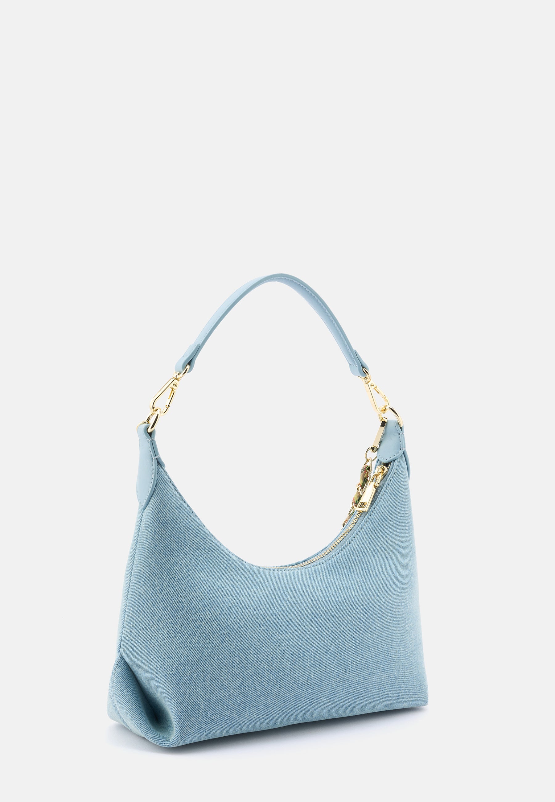 Seidenfelt - Bags - Huuvari Hobo - black / OS-butter-lemon / OS-denim in blue / OS
