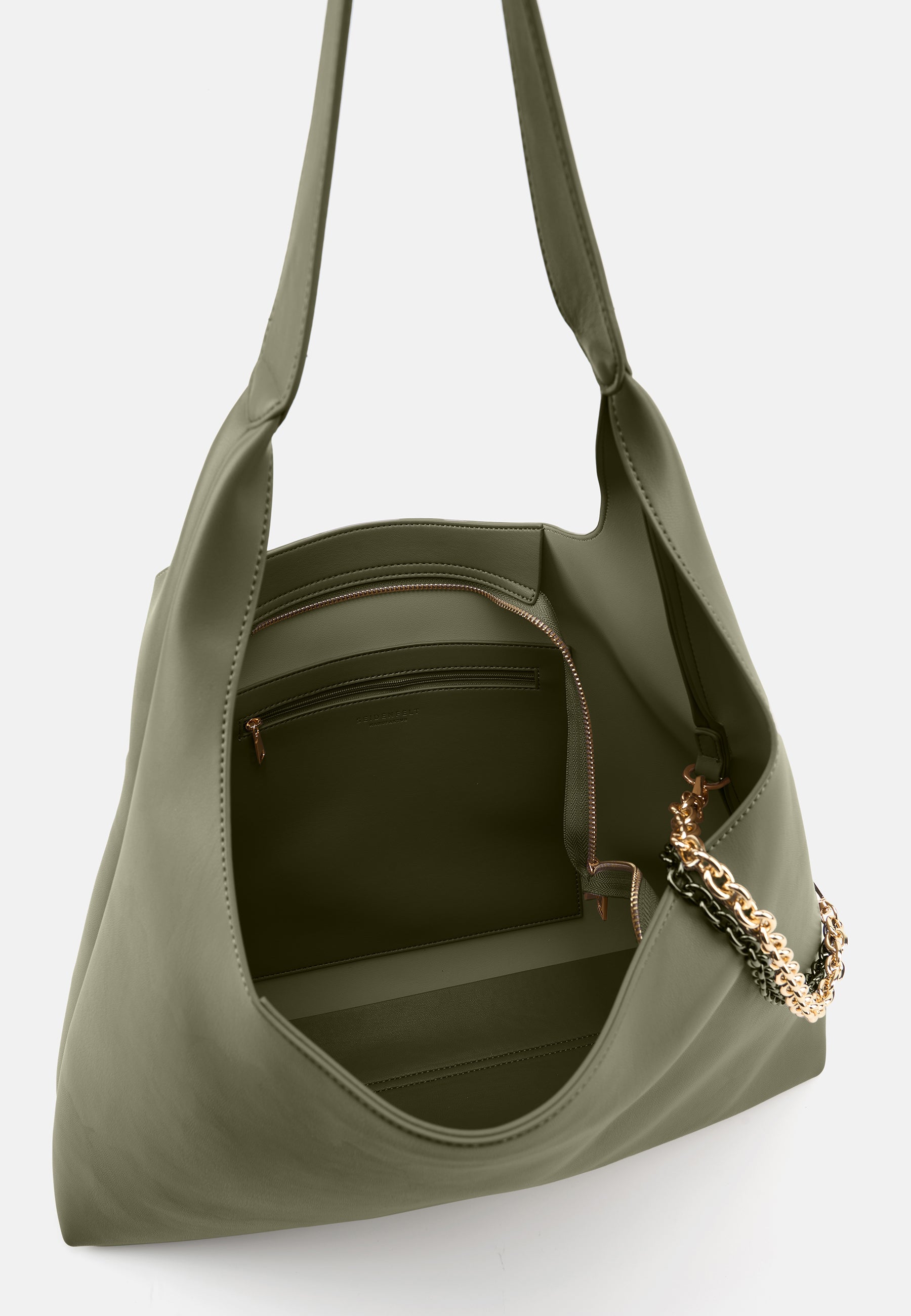 Seidenfelt - Bags - Lainio Hobo - khaki / OS-black / OS-grey / OS