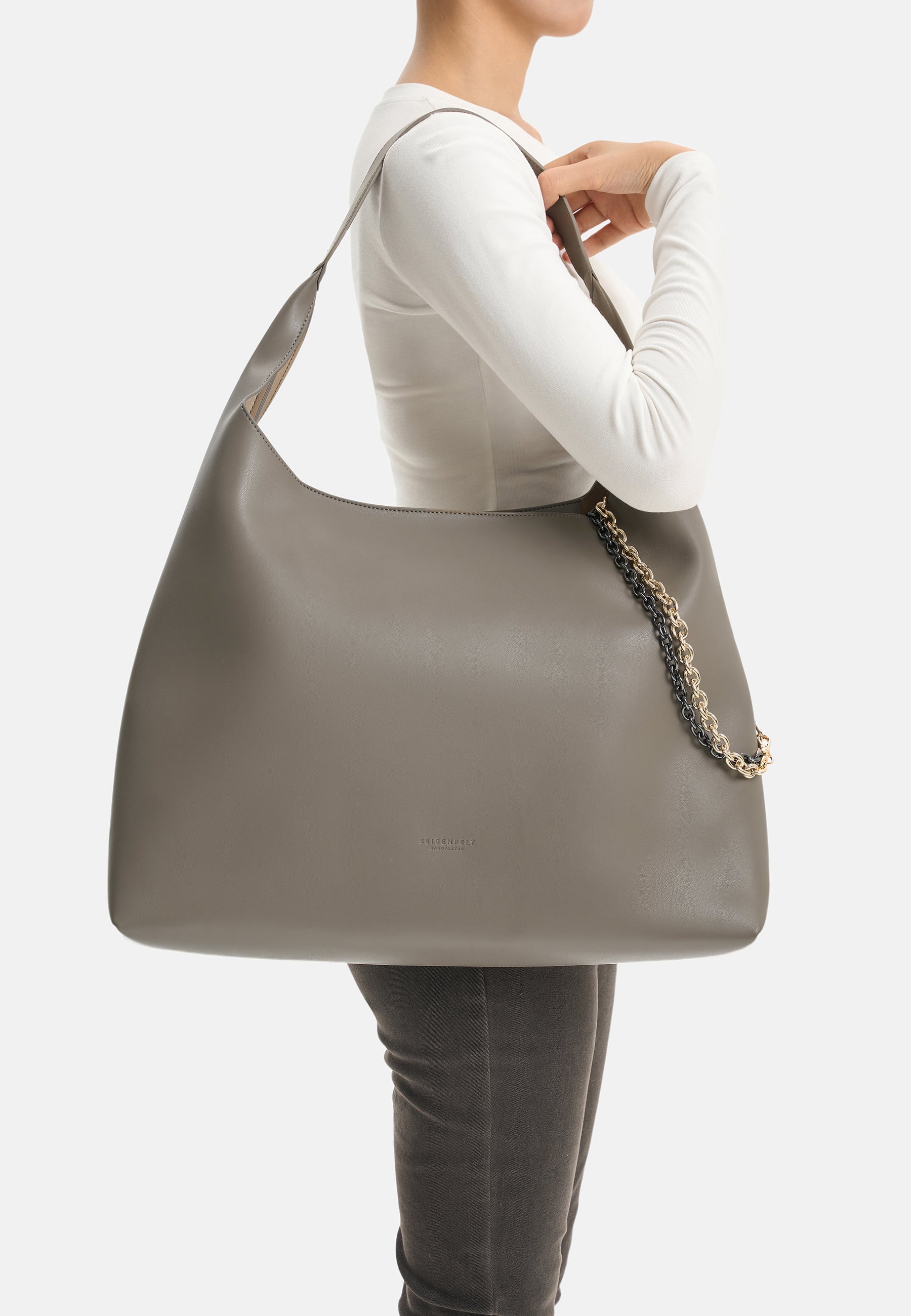 Seidenfelt - Bags - Lainio Hobo - khaki / OS-black / OS-grey / OS