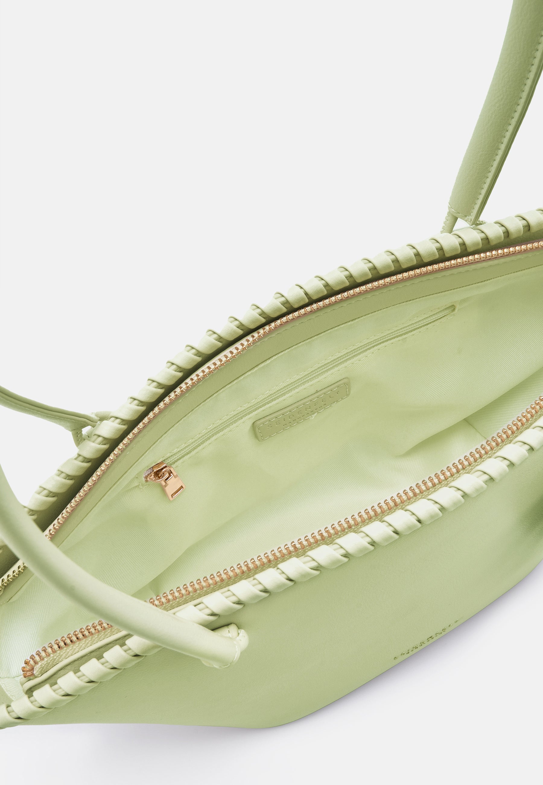 Seidenfelt - Bags - Liljendal Tulip Shopper - beige / OS-black / OS-matcha green / OS