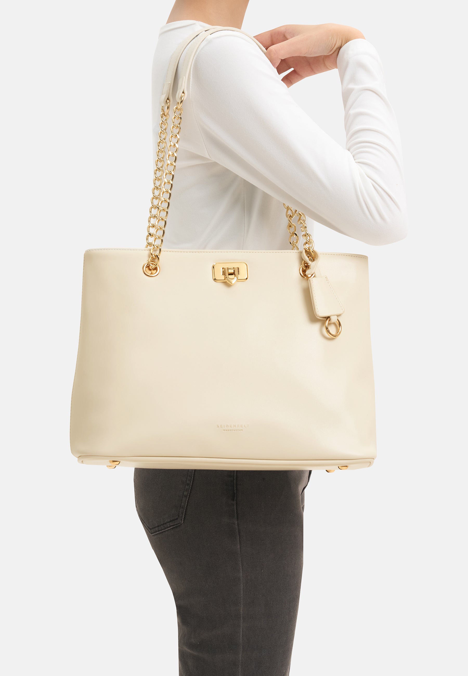 Seidenfelt - Bags - Lilla Edet Shoulderbag - milky white / OS-sea salt blue / OS-black / OS