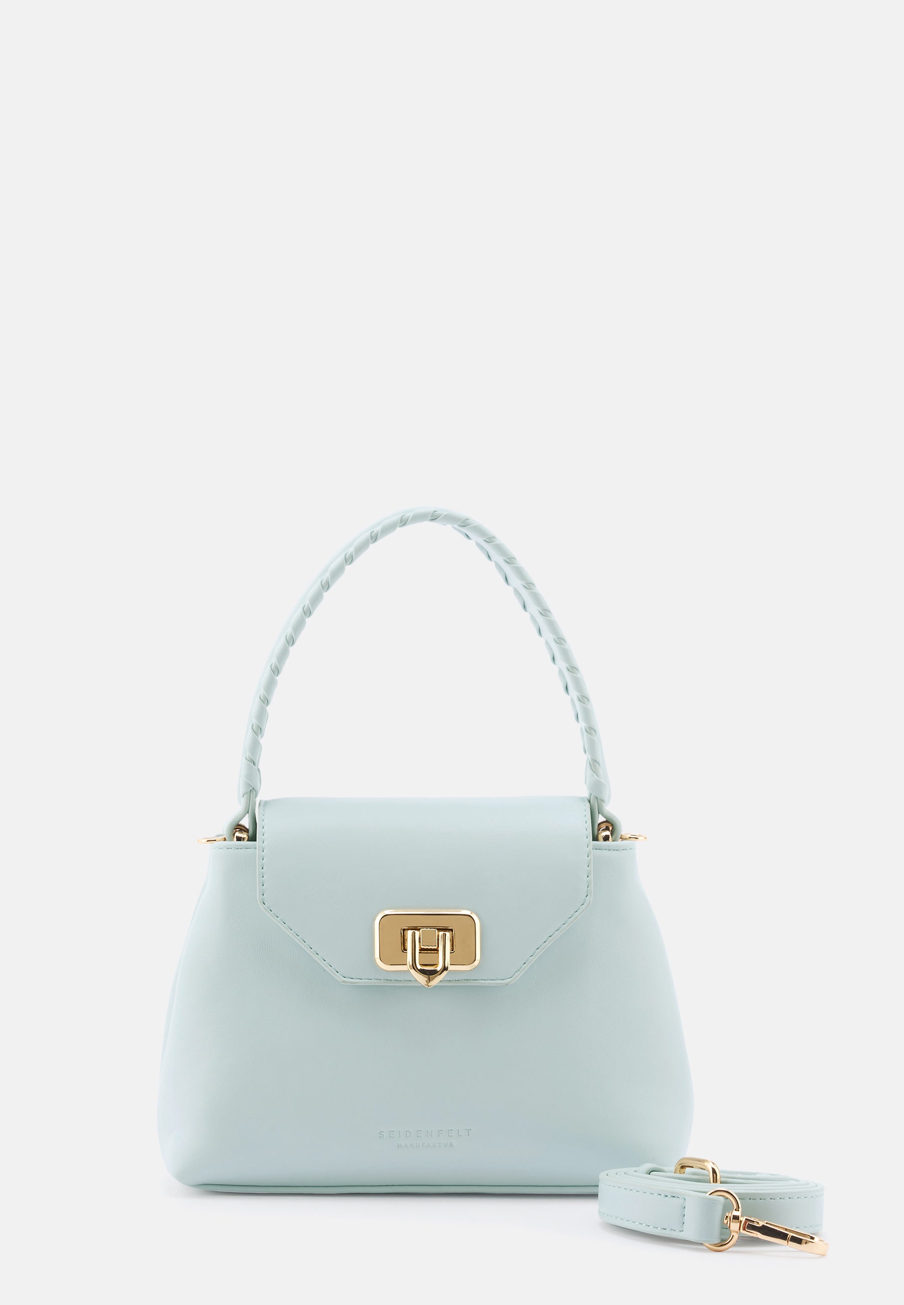 Seidenfelt - Bags - Lilla Edet Top Handle Bag - black / OS-sea salt blue / OS