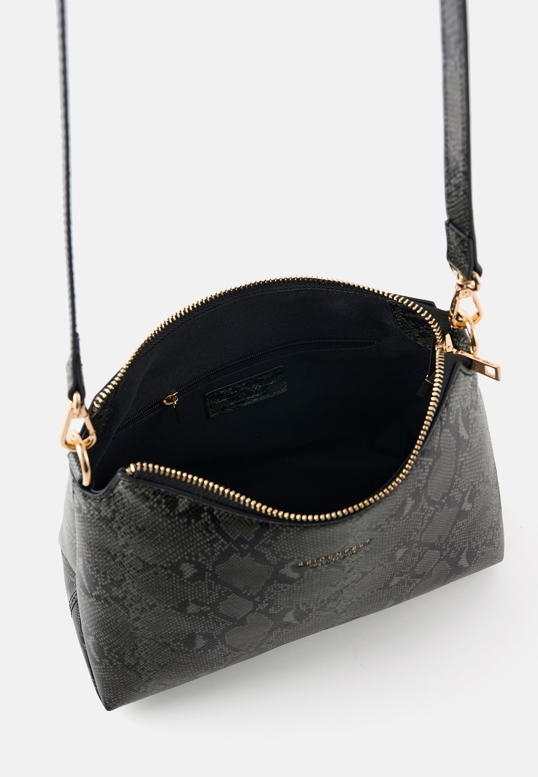Seidenfelt - Bags - Lilleby Midi Crossbag - reptile dark green / OS