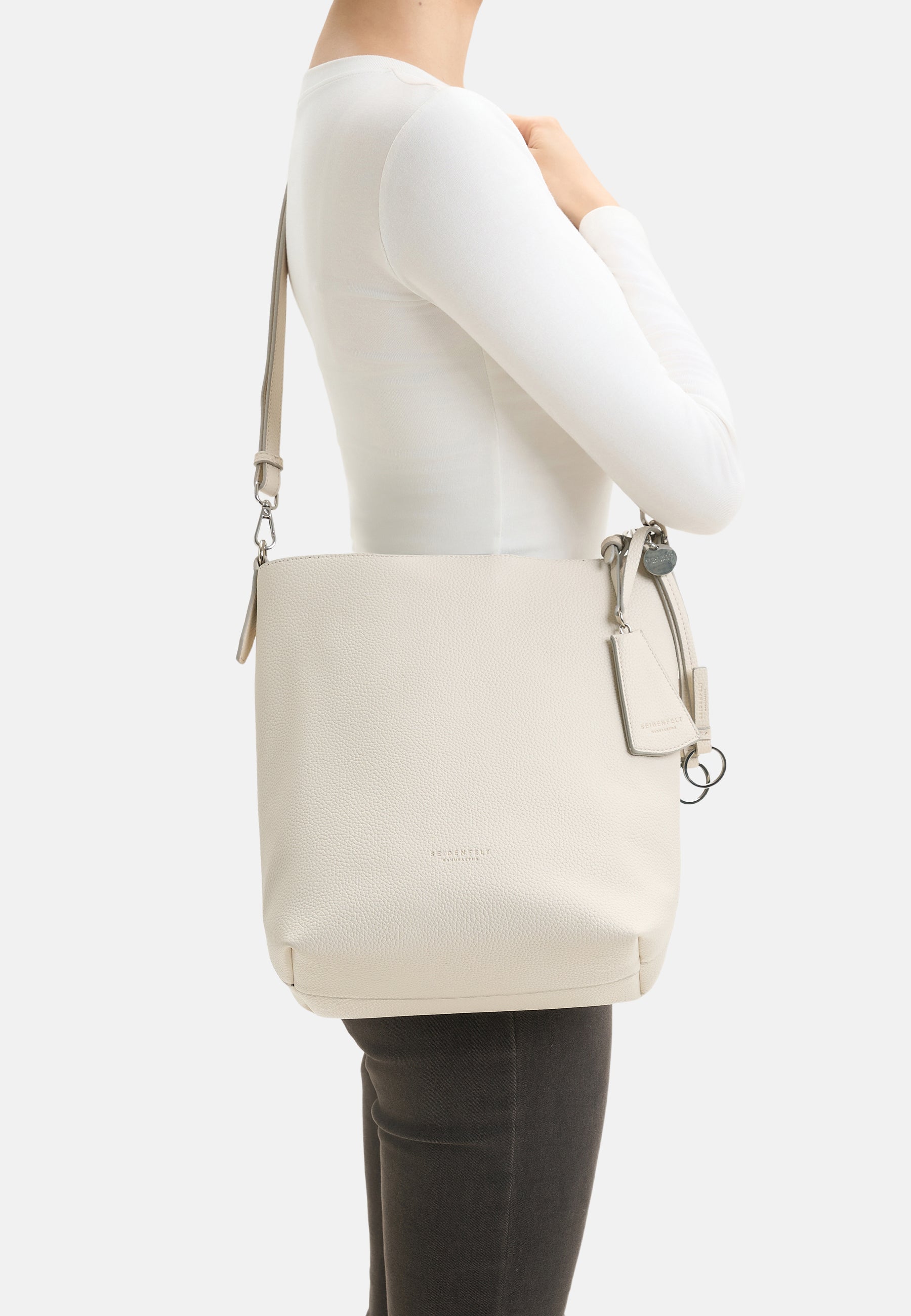 Seidenfelt - Bags - Lohja Hobo - black / OS-beige / OS-Cool Taupe / OS