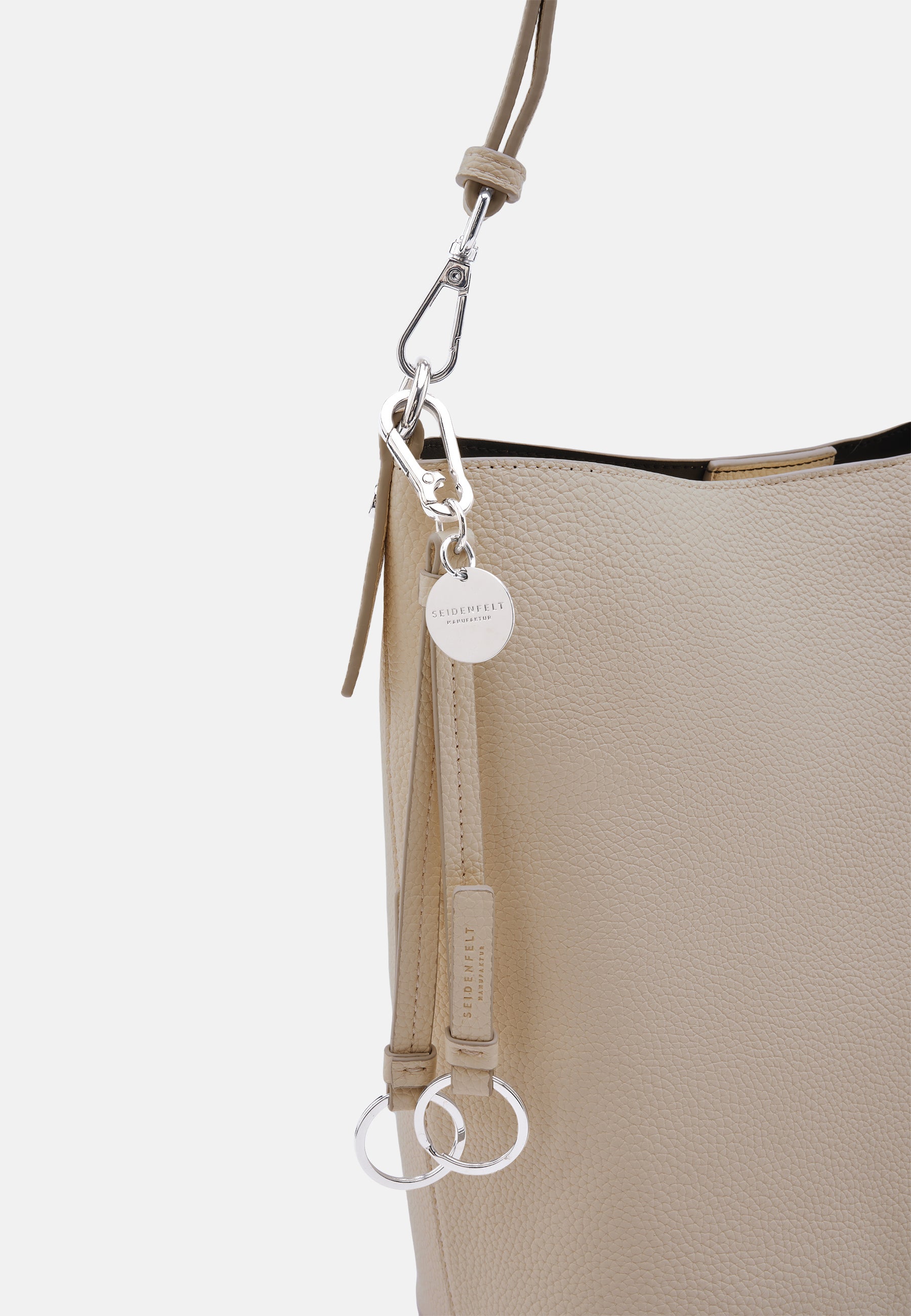 Seidenfelt - Bags - Lohja Hobo - black / OS-beige / OS-Cool Taupe / OS