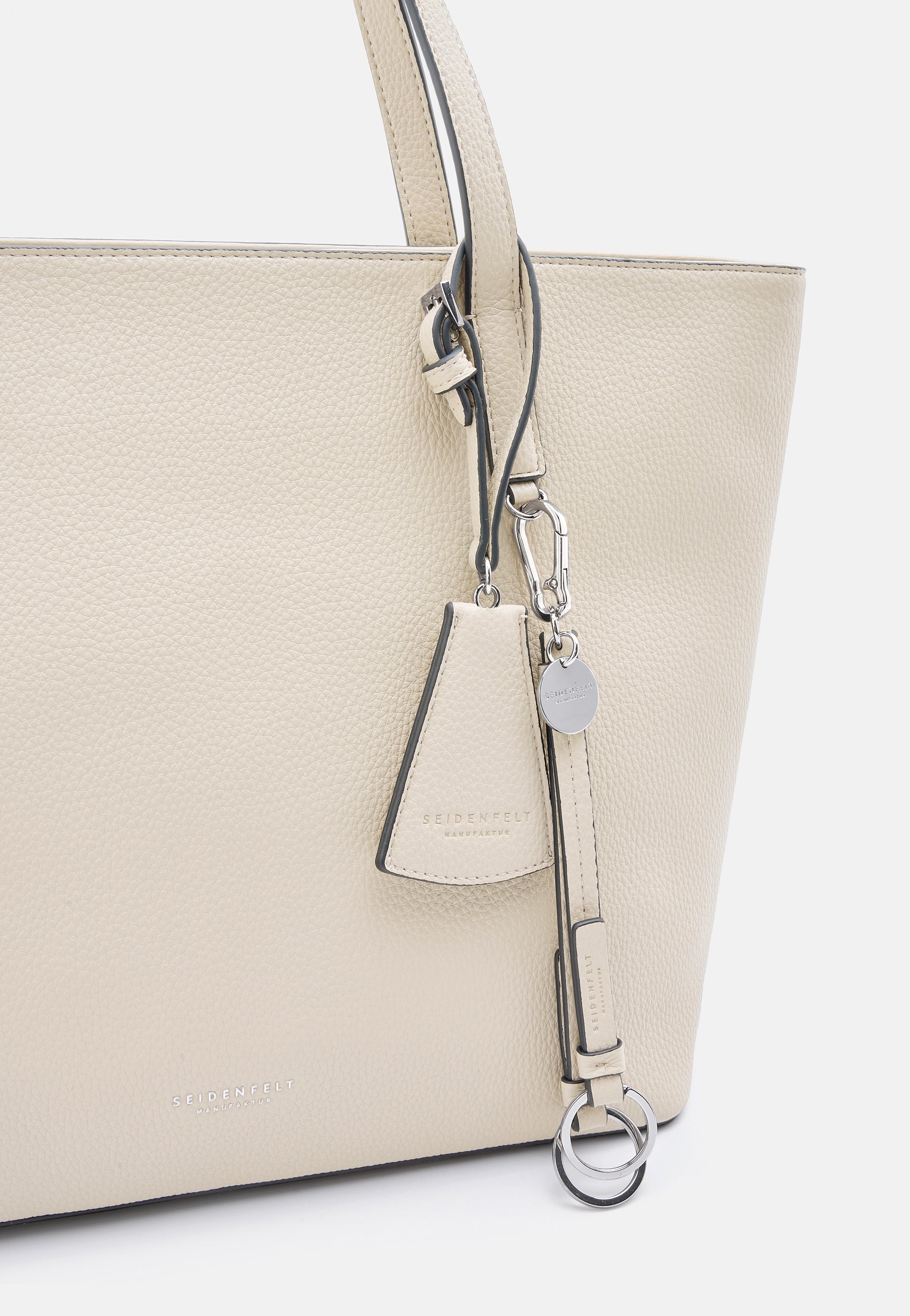 Seidenfelt - Bags - Lohja Shopper - Cool Taupe / OS-black / OS-beige / OS
