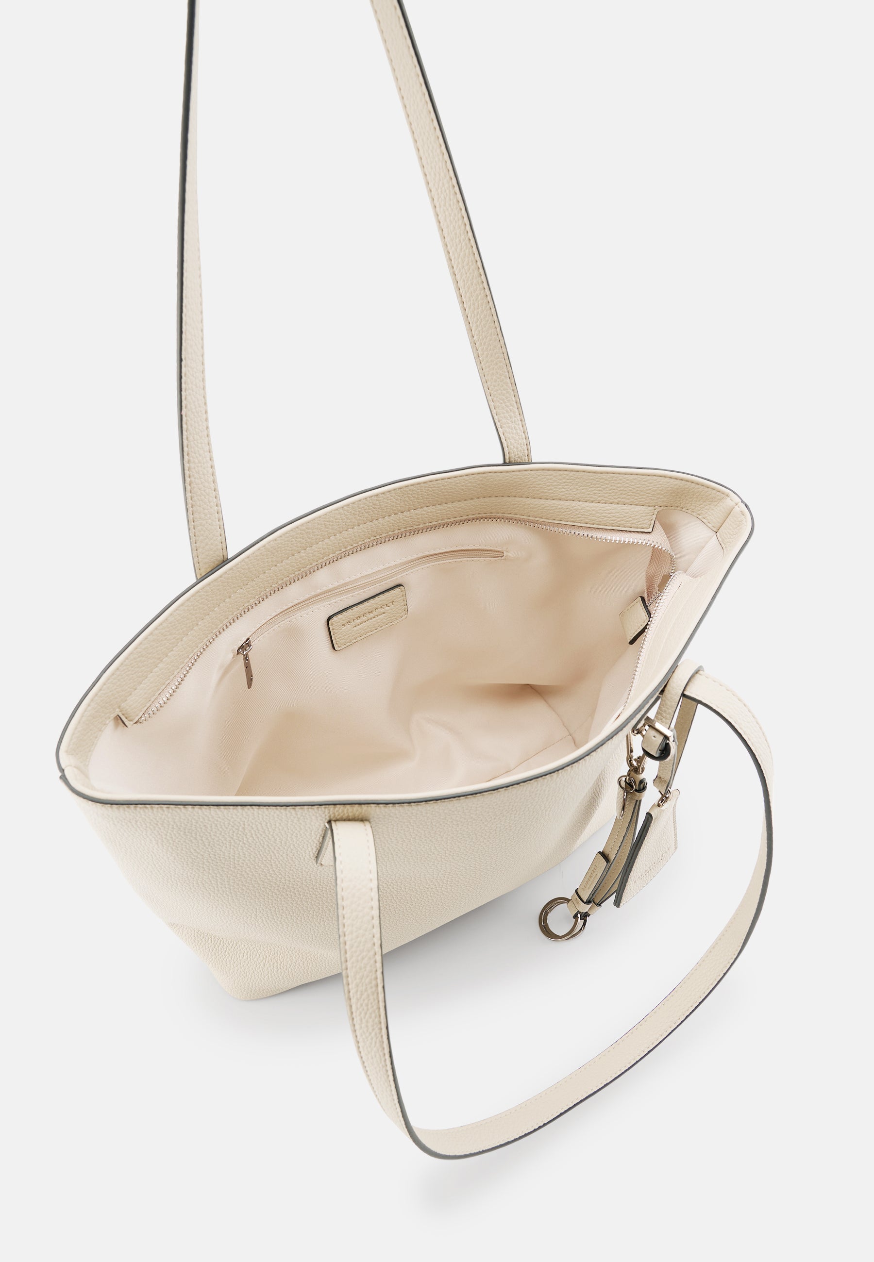 Seidenfelt - Bags - Lohja Shopper - Cool Taupe / OS-black / OS-beige / OS