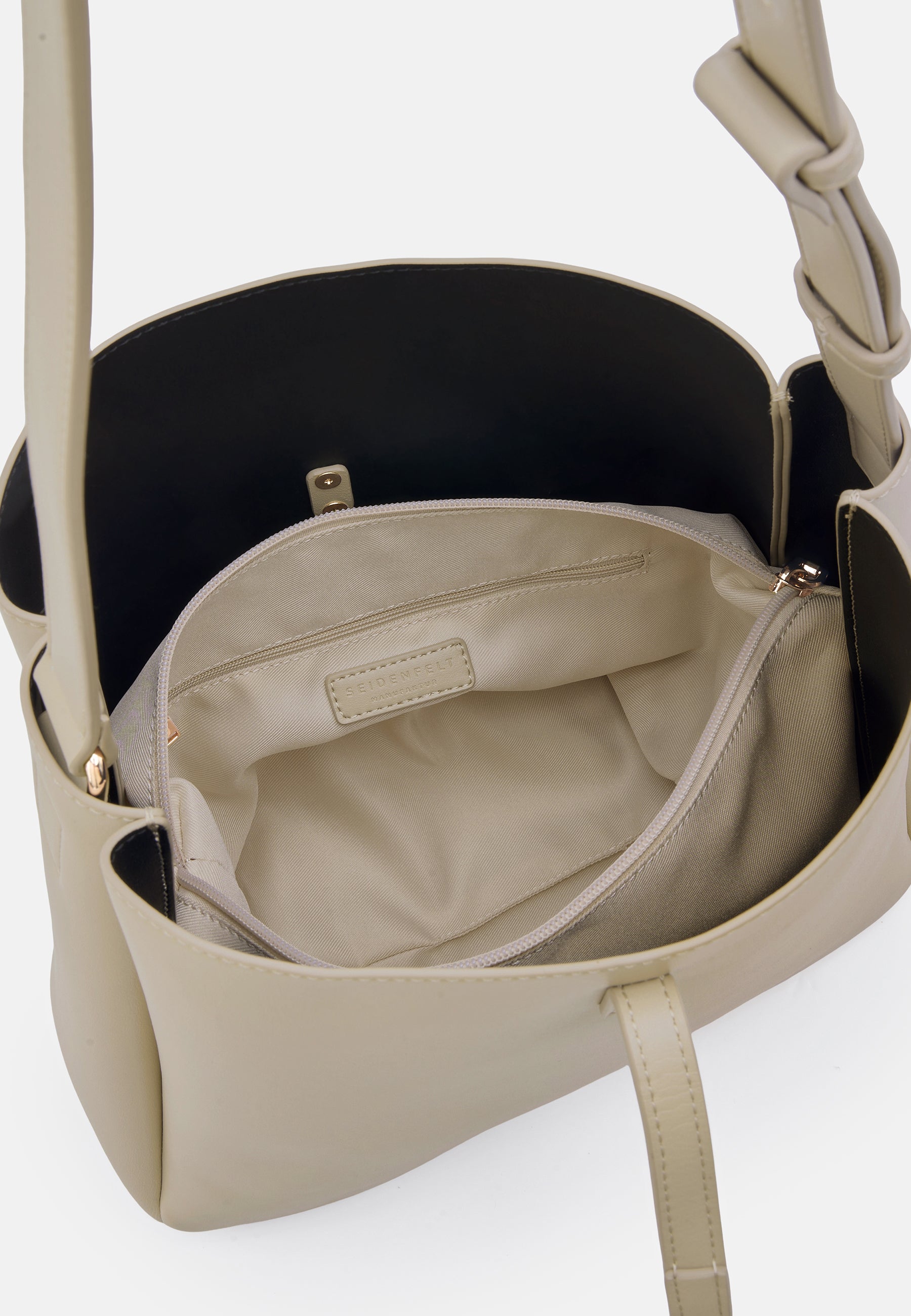 Seidenfelt - Bags - Loviisa Crossbody Hobo - black / OS-Cloudy Beige / OS-Cool Taupe / OS