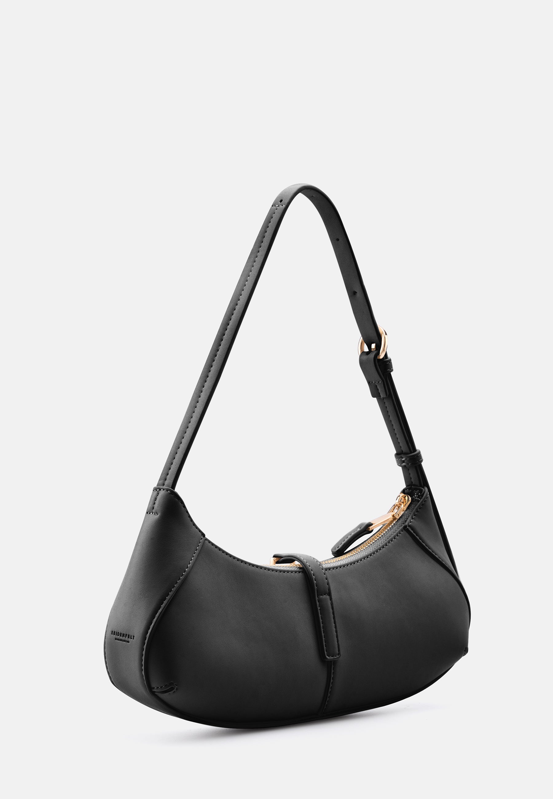 Seidenfelt - Bags - Loviisa East-West-Shoulderbag - Cloudy Beige / OS-black / OS-Cool Taupe / OS