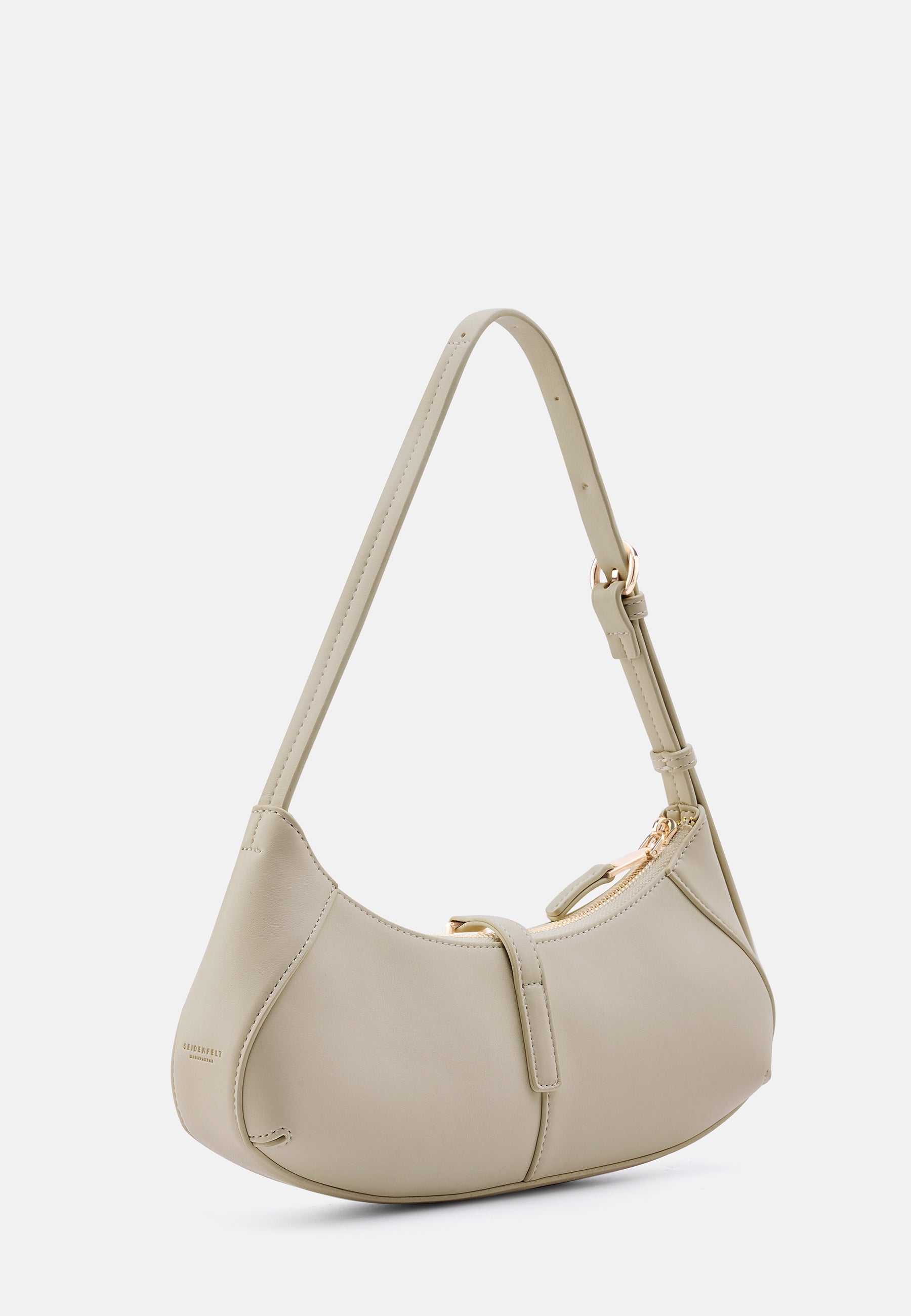Seidenfelt - Bags - Loviisa East-West-Shoulderbag - Cloudy Beige / OS-black / OS-Cool Taupe / OS