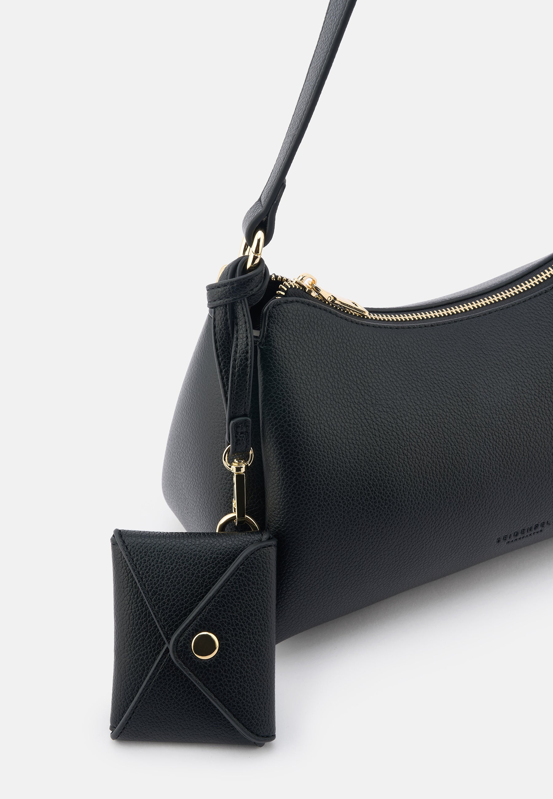 Seidenfelt - Bags - Meloy Shoulderbag - black / OS-olive / OS-soft cream / OS