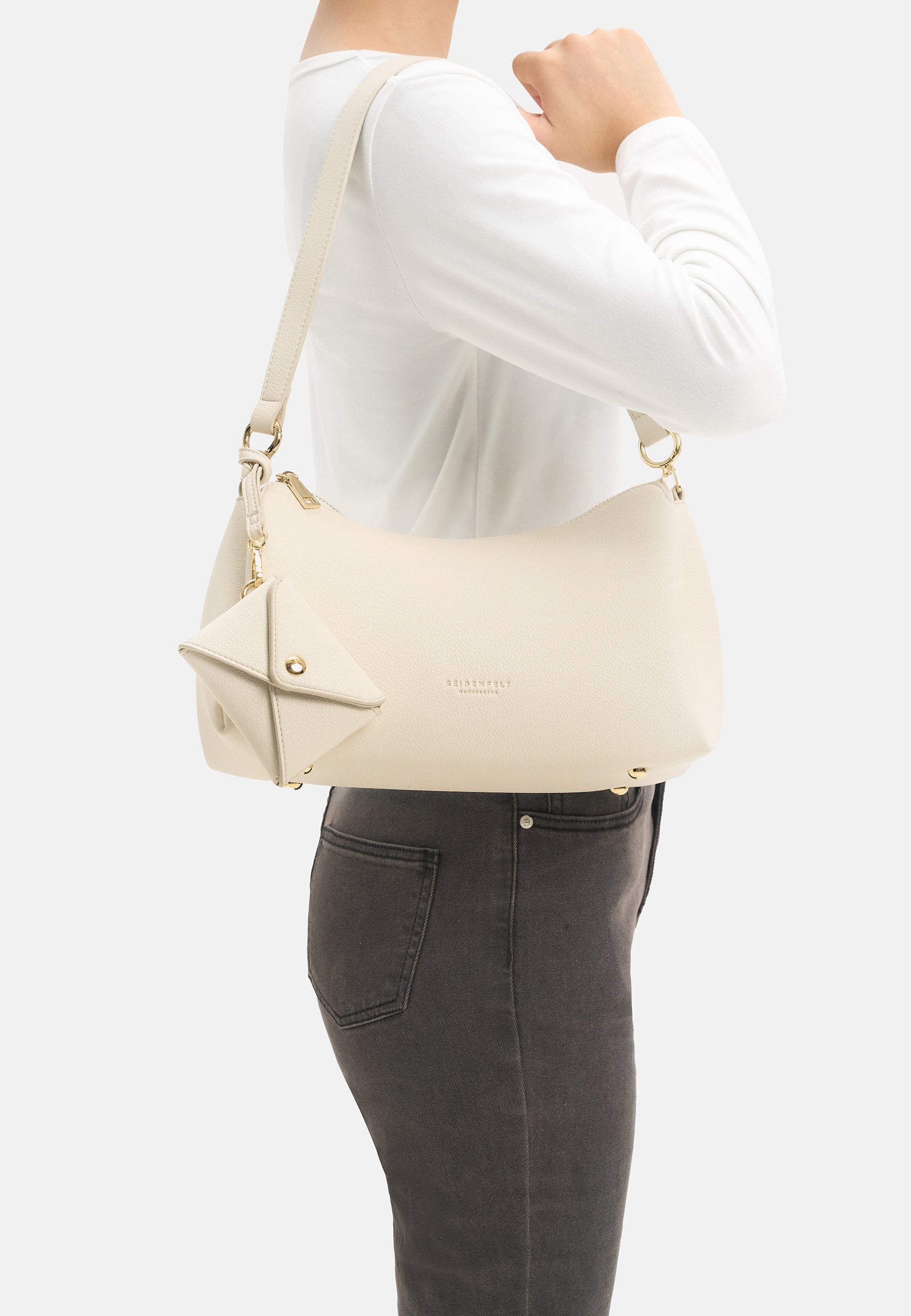 Seidenfelt - Bags - Meloy Shoulderbag - black / OS-olive / OS-soft cream / OS