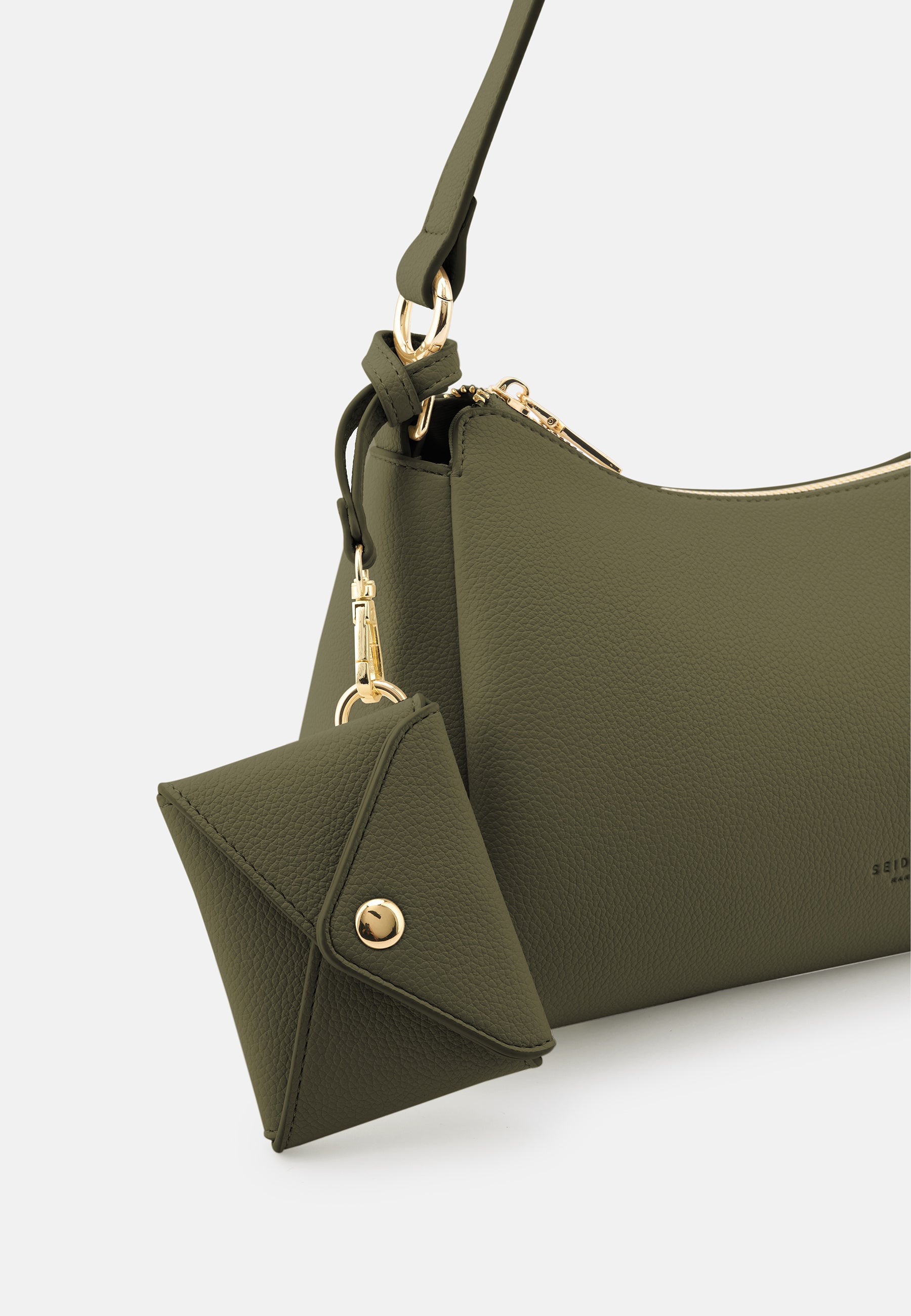 Seidenfelt - Bags - Meloy Shoulderbag - black / OS-olive / OS-soft cream / OS