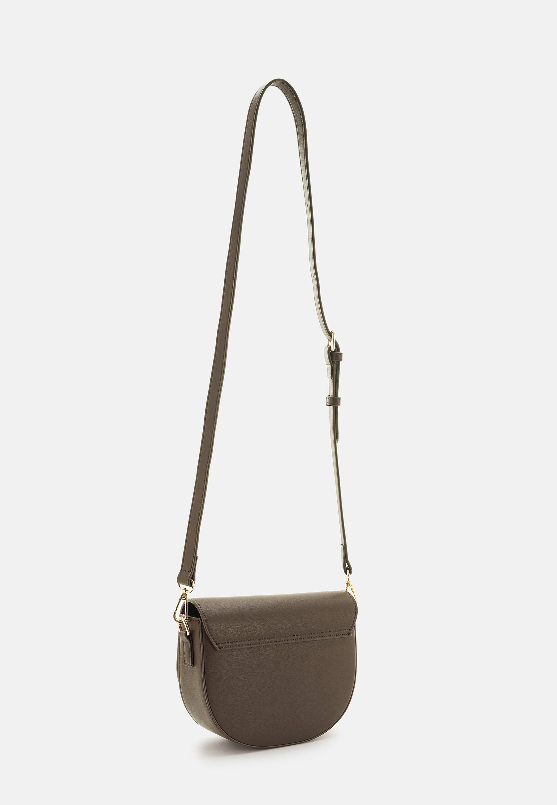 Seidenfelt - Bags - Nelma Saddle - khaki green / OS-deep red / OS