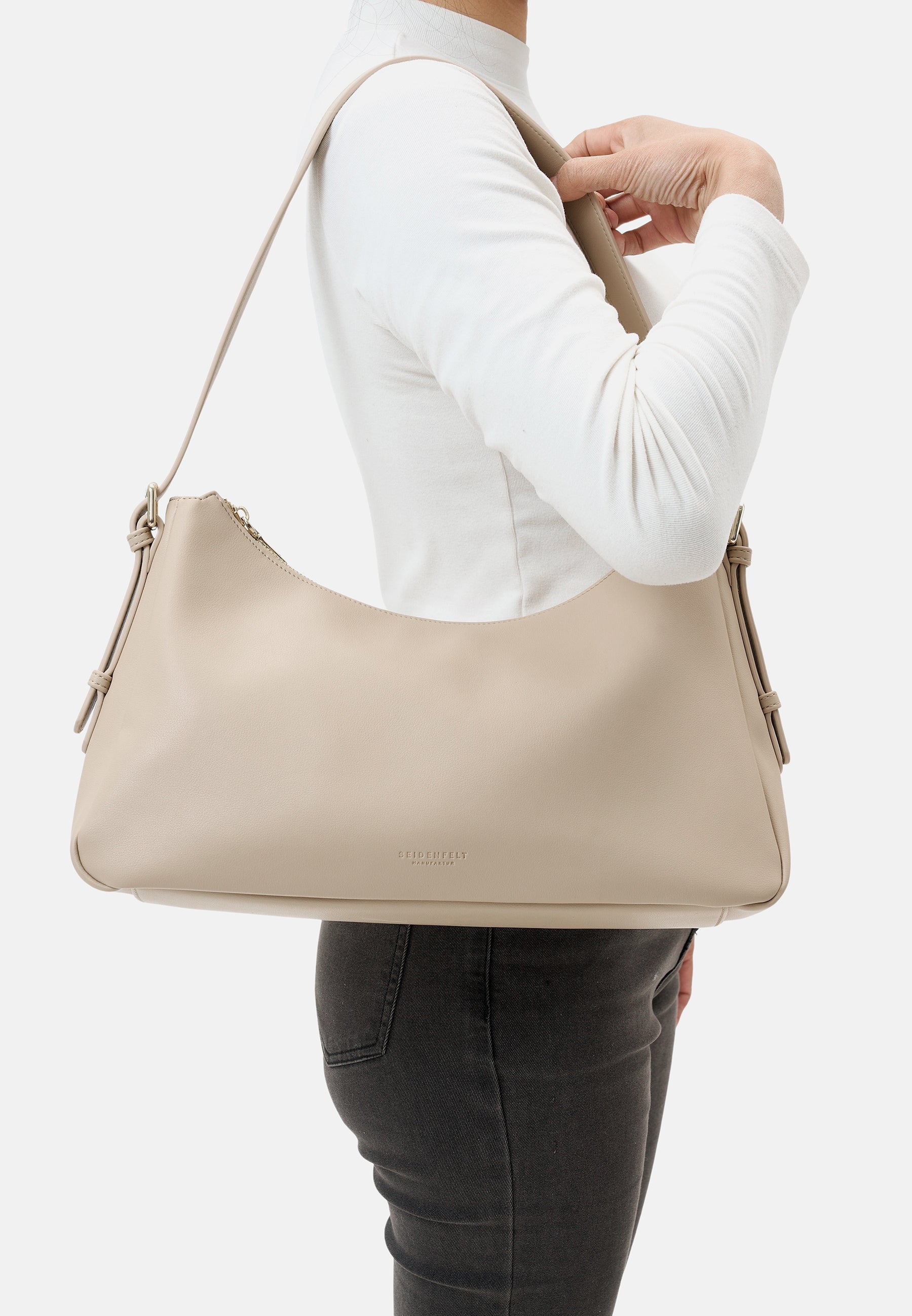 Seidenfelt - Bags - Nelma Shoulderbag - black / OS-toffee / OS-warm beige / OS