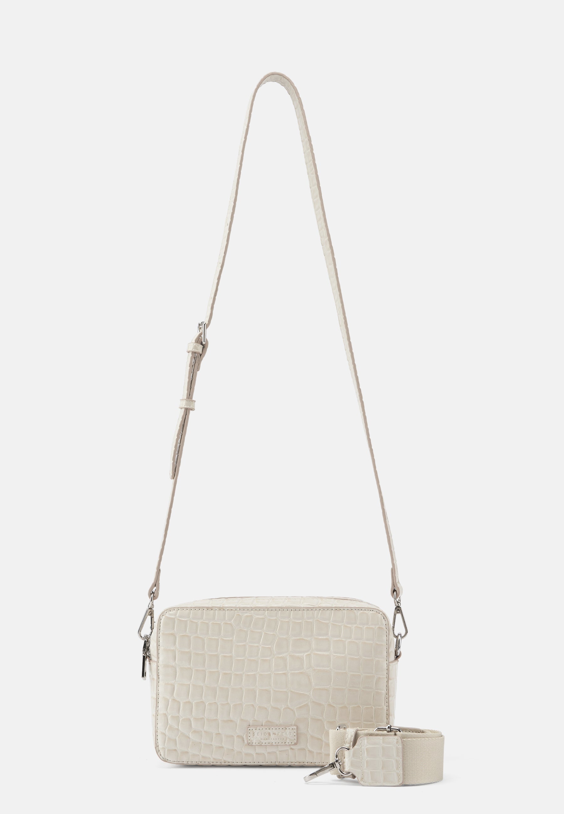 Seidenfelt - Handtaschen>Damen>Kunstledertaschen>Kamera Taschen - Nesna Camera Bag - croco print black / OS-croco print cream / OS-croco print ice blue / OS