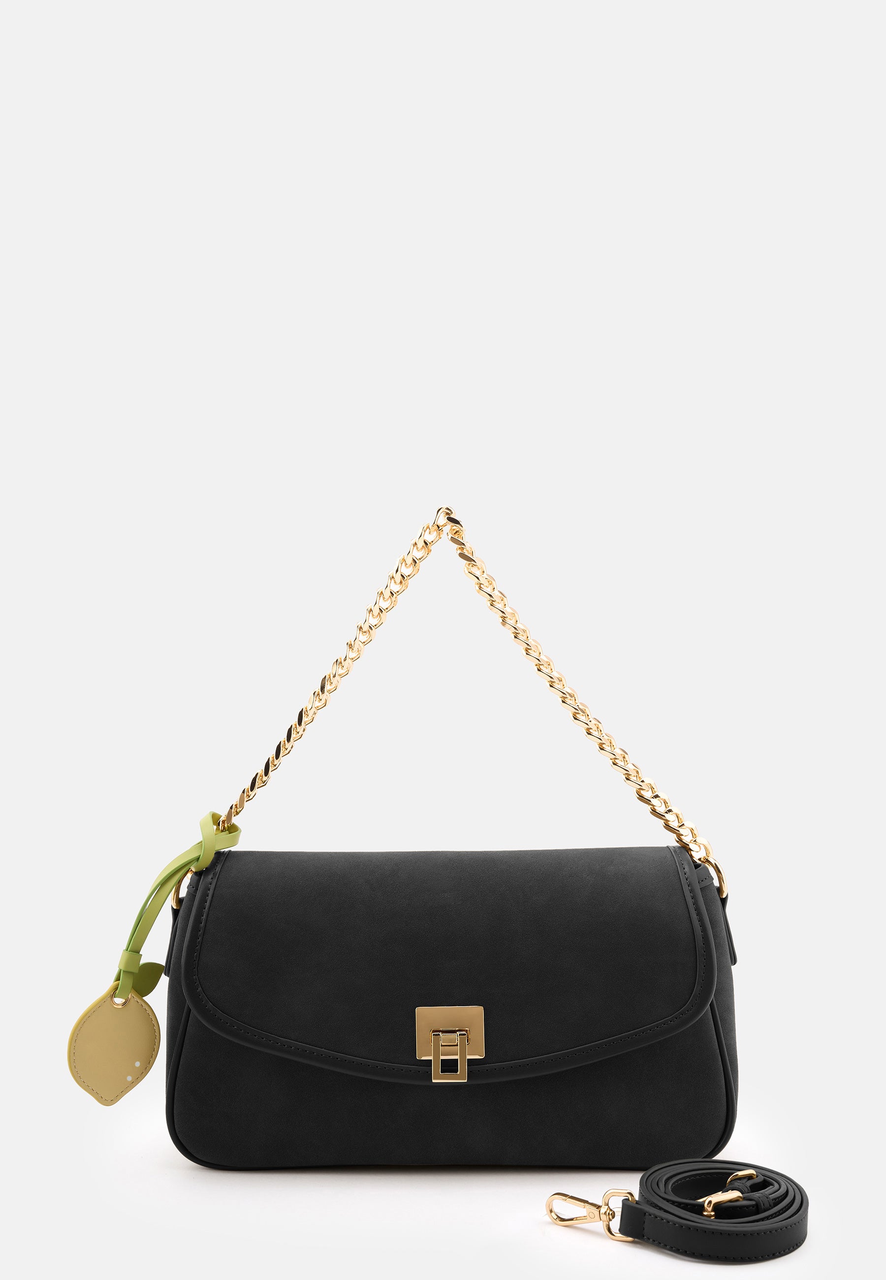 Seidenfelt - Bags - Nibe Crossbag - black / OS-sweet caramel / OS-olive / OS