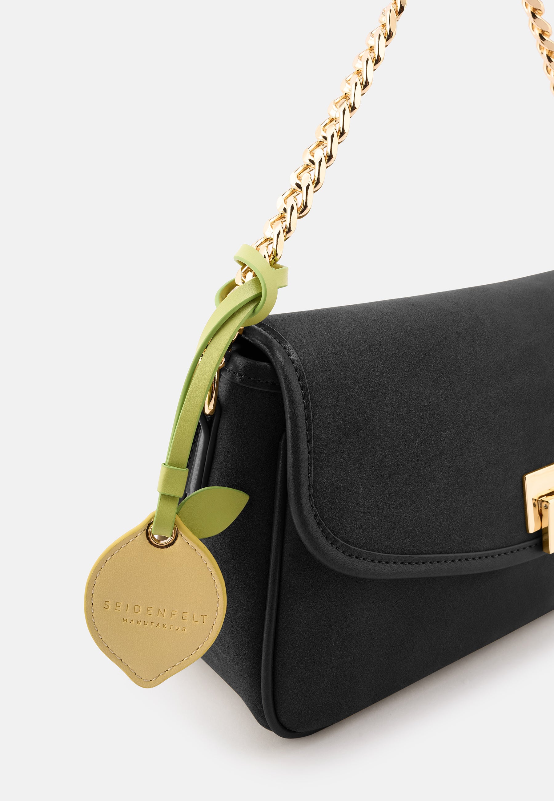 Seidenfelt - Bags - Nibe Crossbag - black / OS-sweet caramel / OS-olive / OS