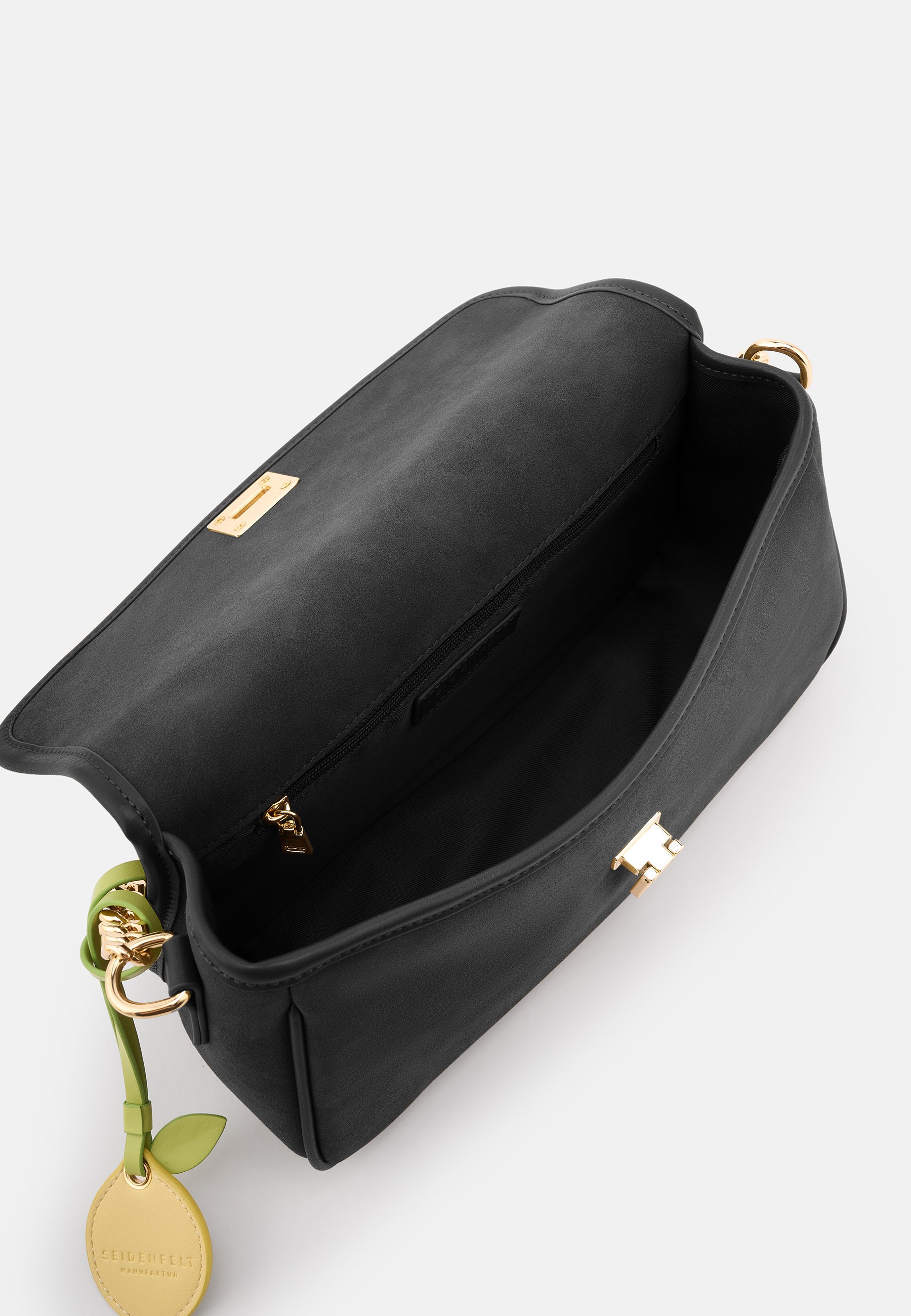 Seidenfelt - Bags - Nibe Crossbag - black / OS-sweet caramel / OS-olive / OS