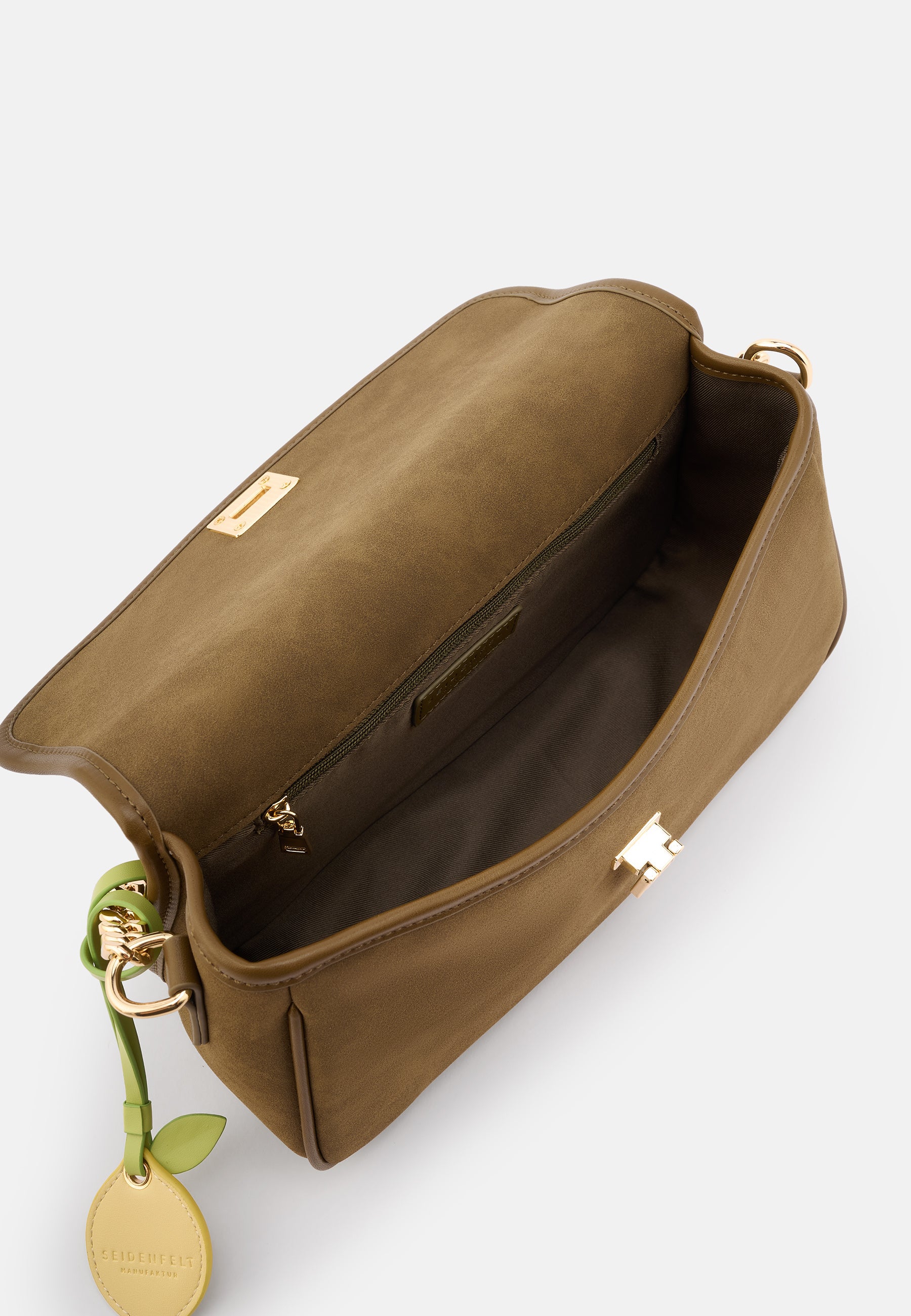 Seidenfelt - Bags - Nibe Crossbag - black / OS-sweet caramel / OS-olive / OS