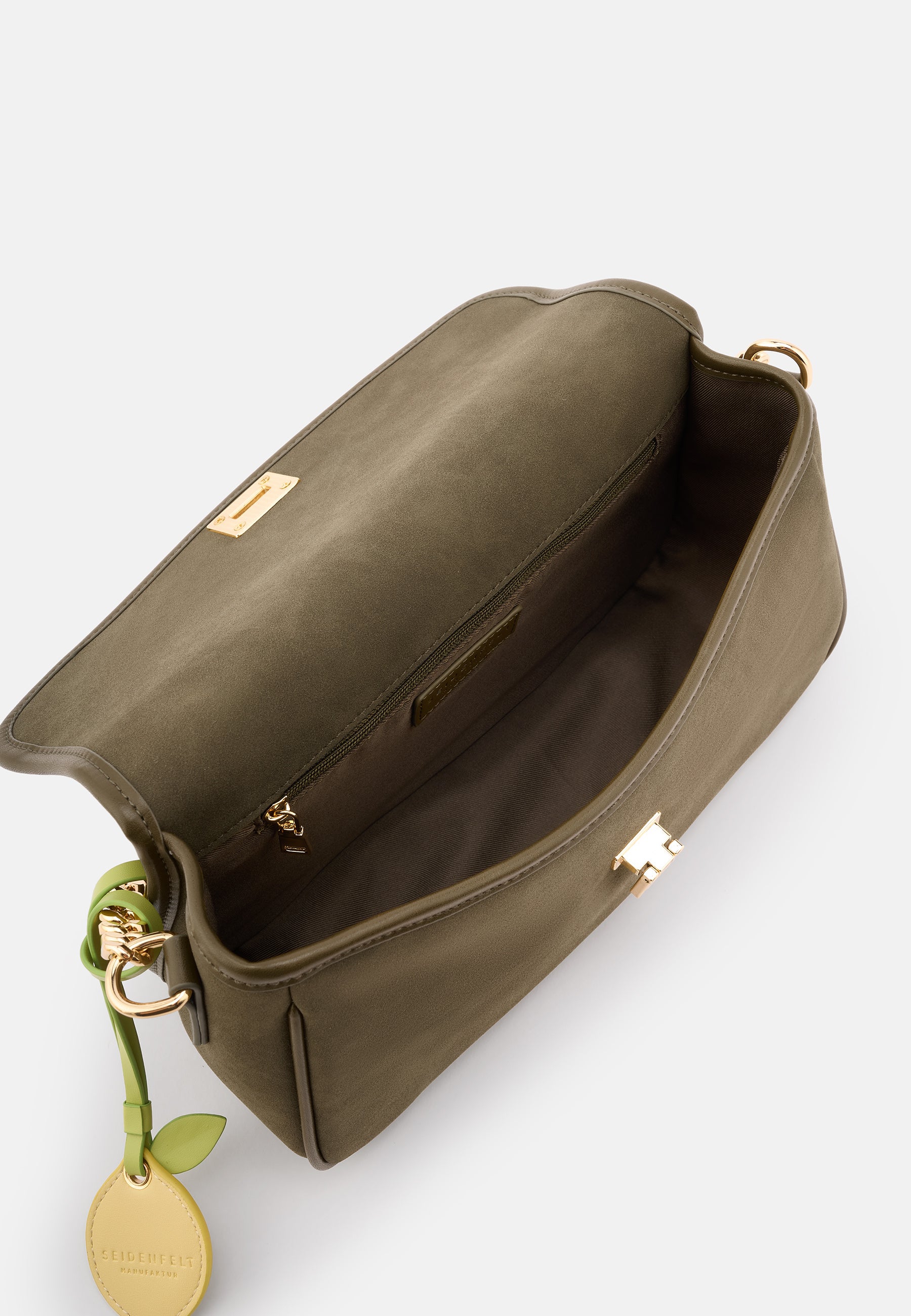 Seidenfelt - Bags - Nibe Crossbag - black / OS-sweet caramel / OS-olive / OS