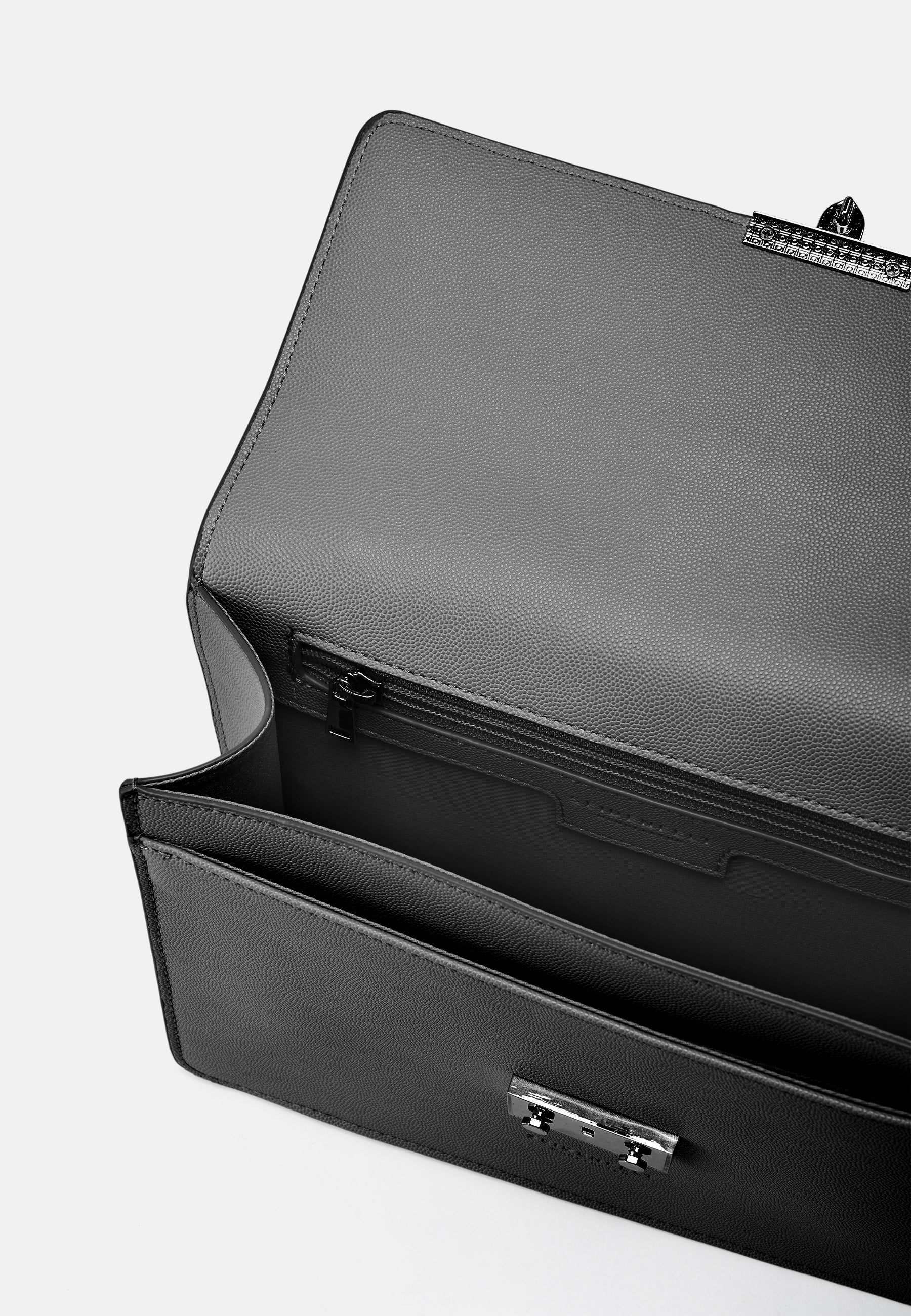 Seidenfelt - Bags - Roros Big - croco print black / OS-black / black / OS-black / gold / OS-buttermilk / OS-warm stone / OS