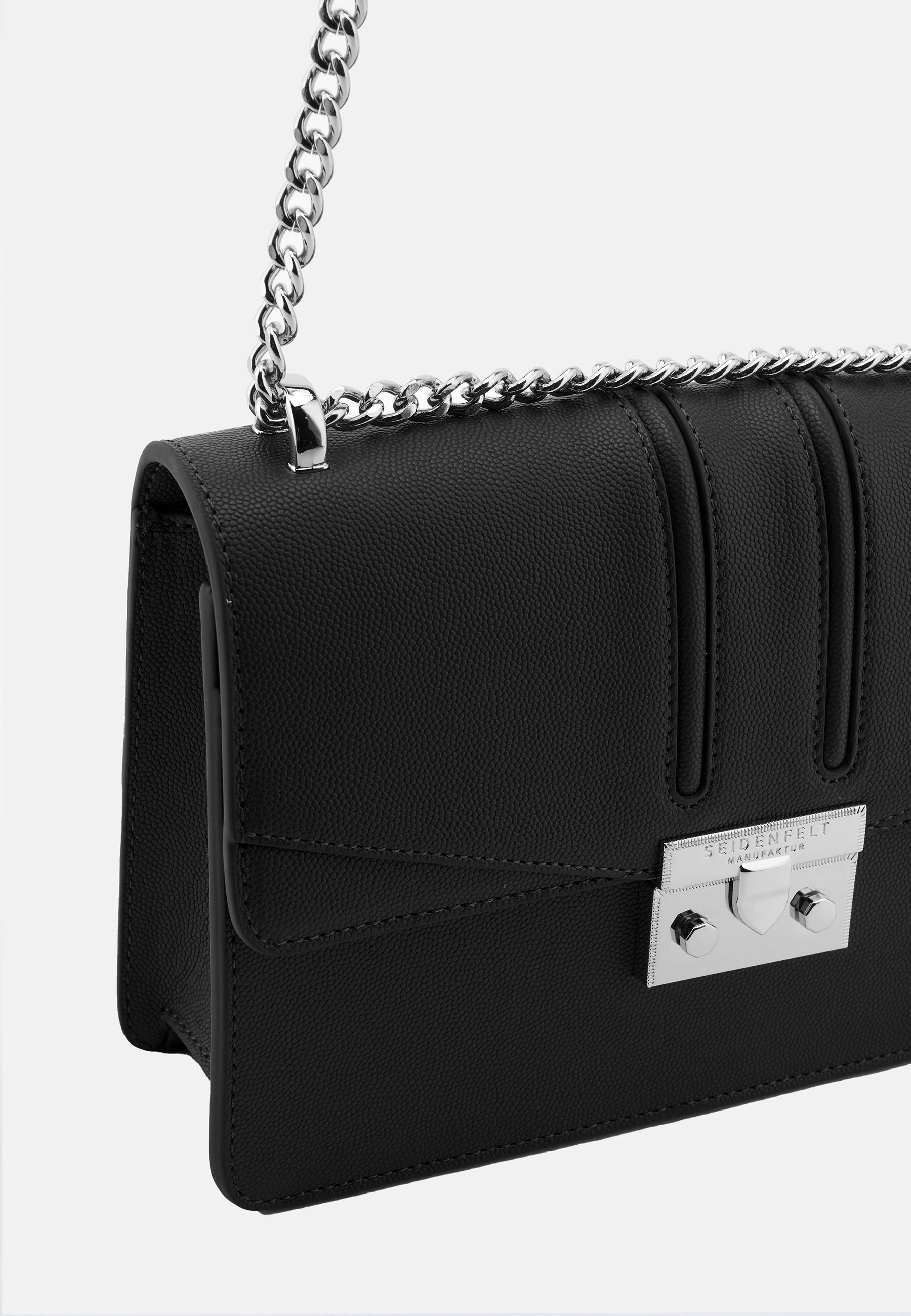 Seidenfelt - Bags - Roros - black / silver / OS-croco print black / OS-black / black / OS-black / gold / OS-cream / OS-buttermilk / OS-glossy sand / OS-warm stone / OS-pistachio / OS-croco print ice blue / OS