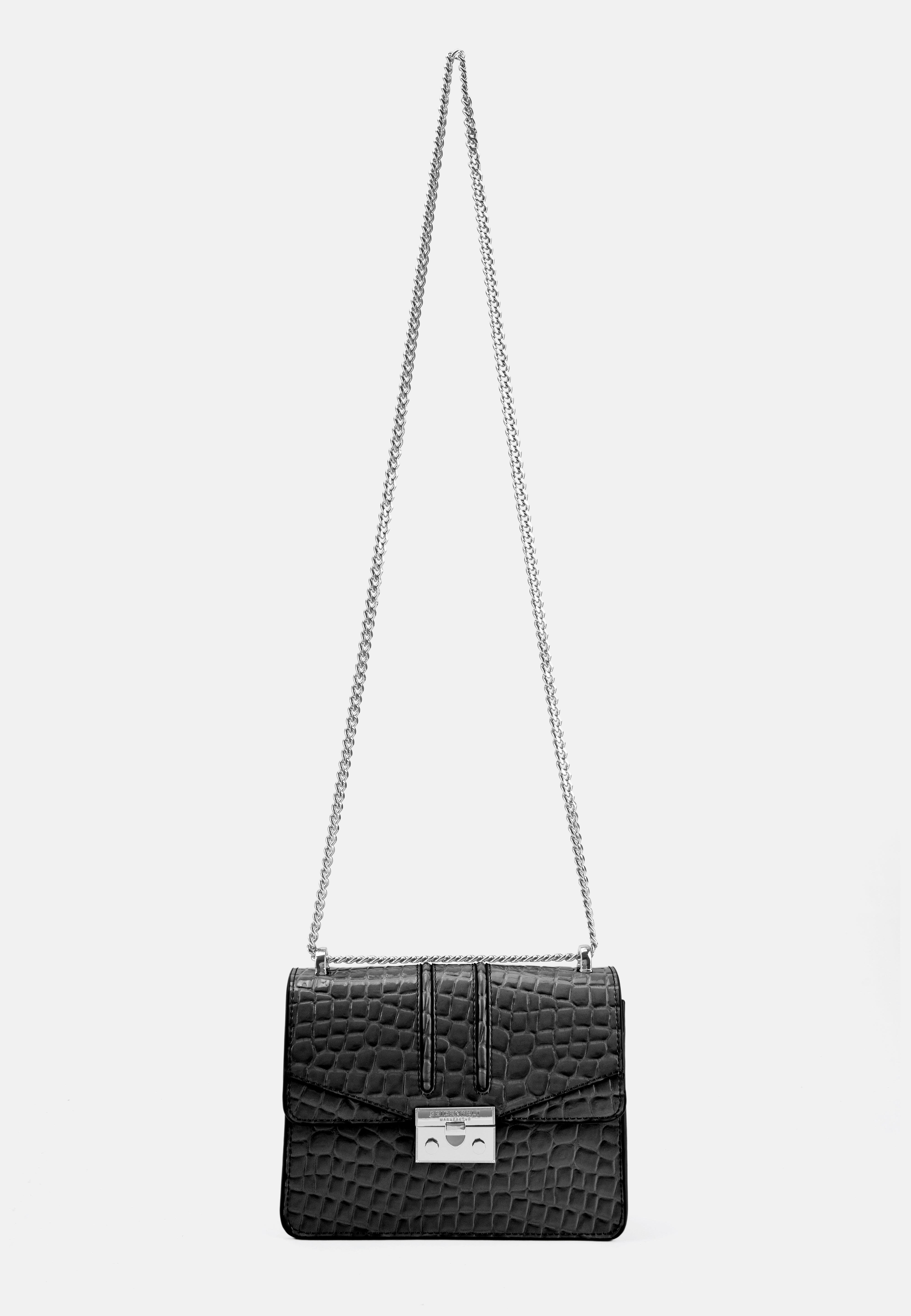 Seidenfelt - Bags - Roros - black / silver / OS-croco print black / OS-black / black / OS-black / gold / OS-cream / OS-buttermilk / OS-glossy sand / OS-warm stone / OS-pistachio / OS-croco print ice blue / OS