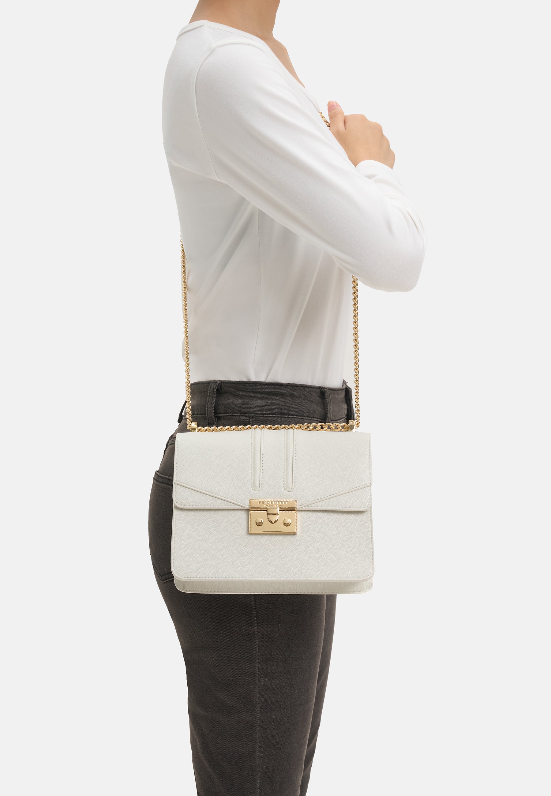 Seidenfelt - Bags - Roros - black / silver / OS-croco print black / OS-black / black / OS-black / gold / OS-cream / OS-buttermilk / OS-glossy sand / OS-warm stone / OS-pistachio / OS-croco print ice blue / OS