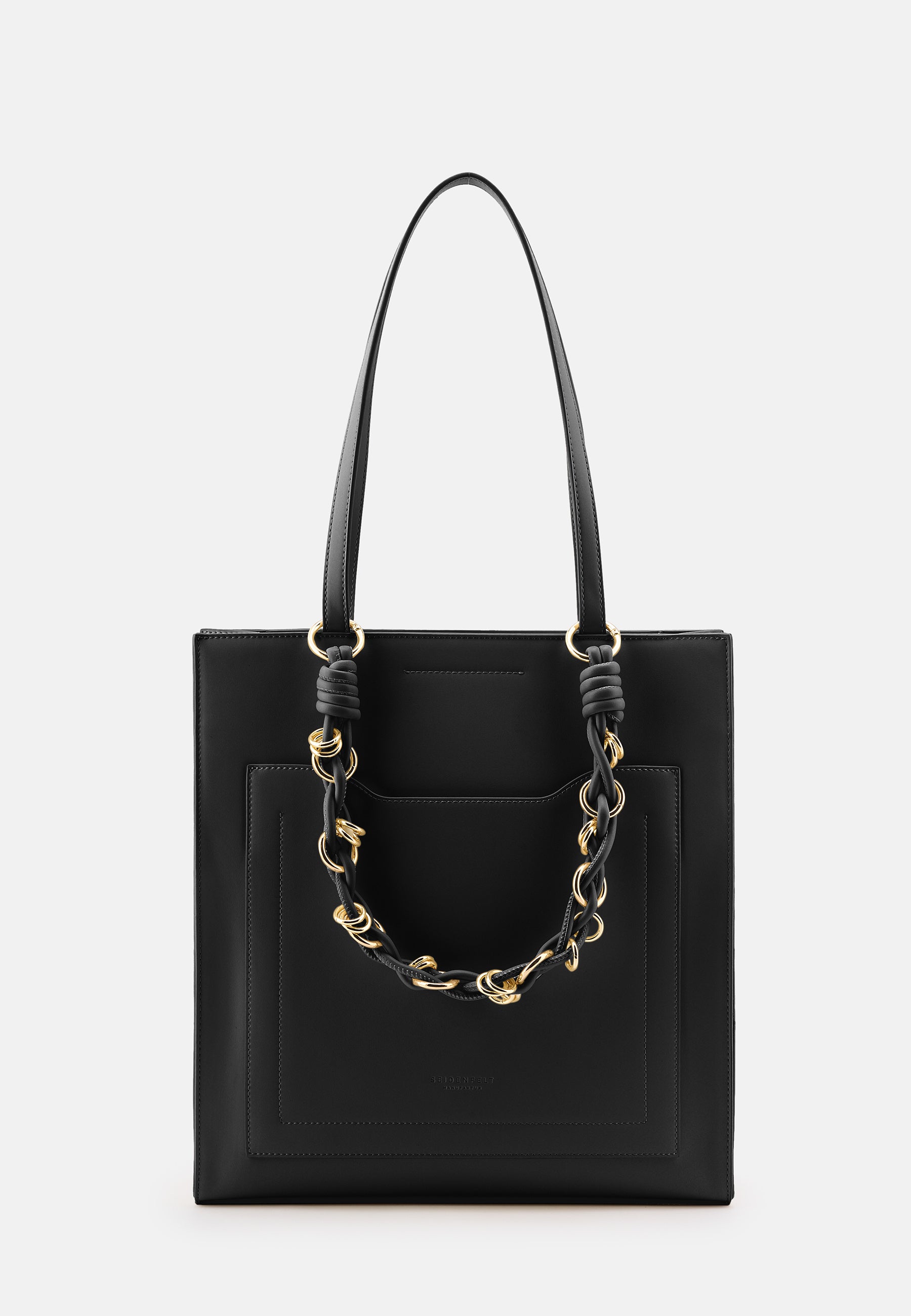 Seidenfelt - Bags - Sundby Shopper - black / OS-cloud / OS