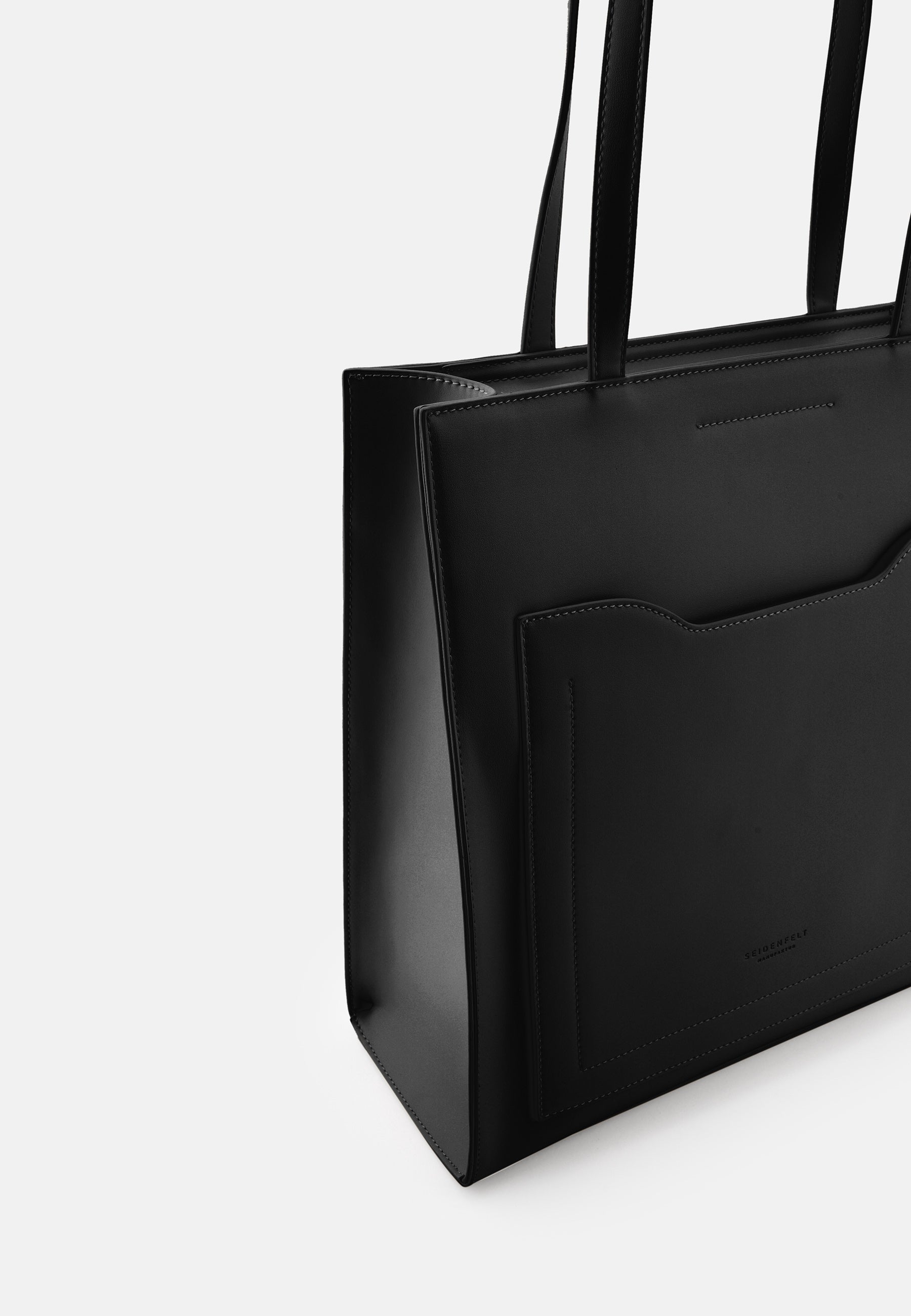 Seidenfelt - Bags - Sundby Shopper - black / OS-cloud / OS