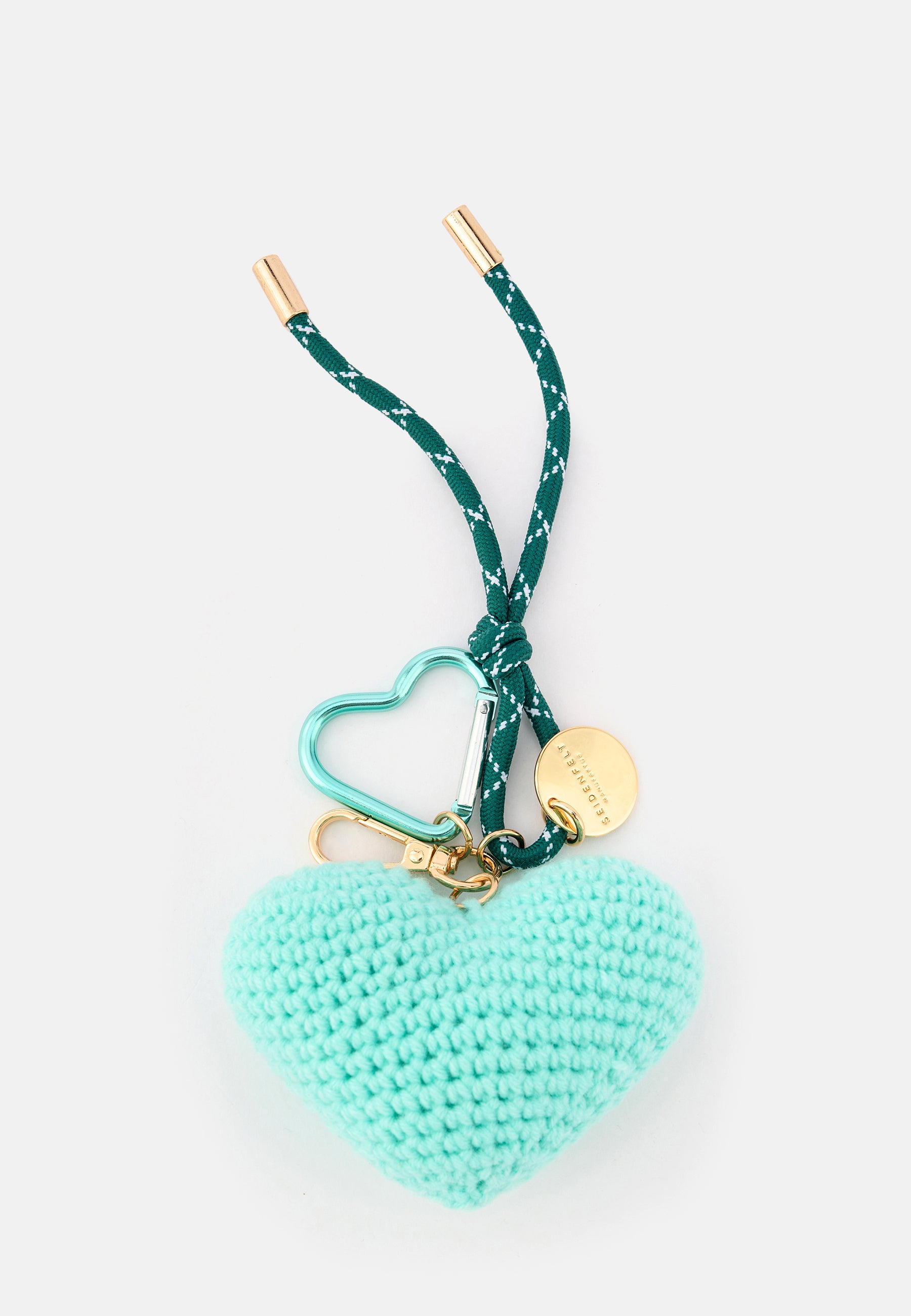 Seidenfelt - Charm - Crochet Heart Charm - butter-yellow / OS-jelly mint / OS-sea salt blue / OS-pop red / OS