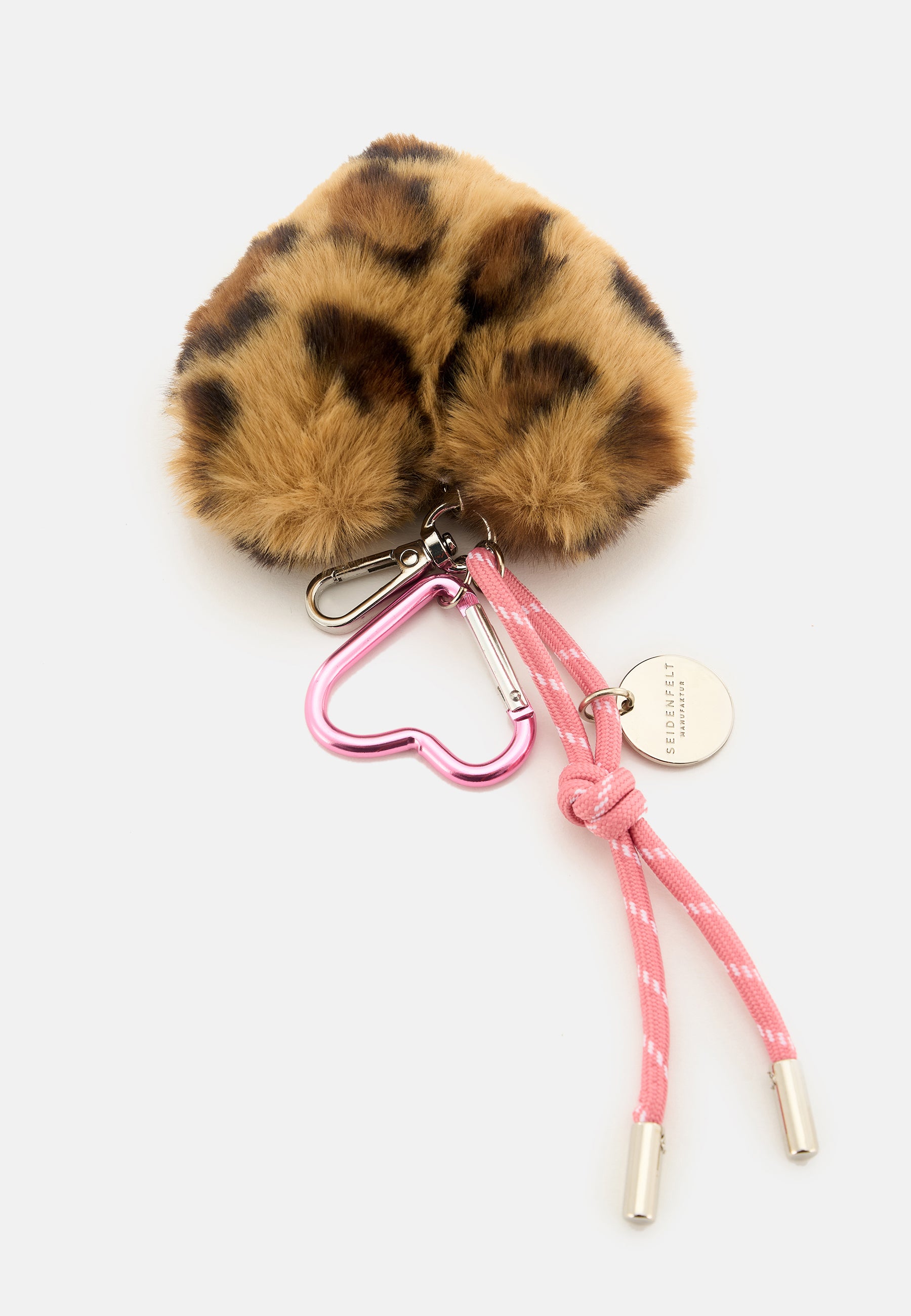 Furry Heart Charm leo light pink OS