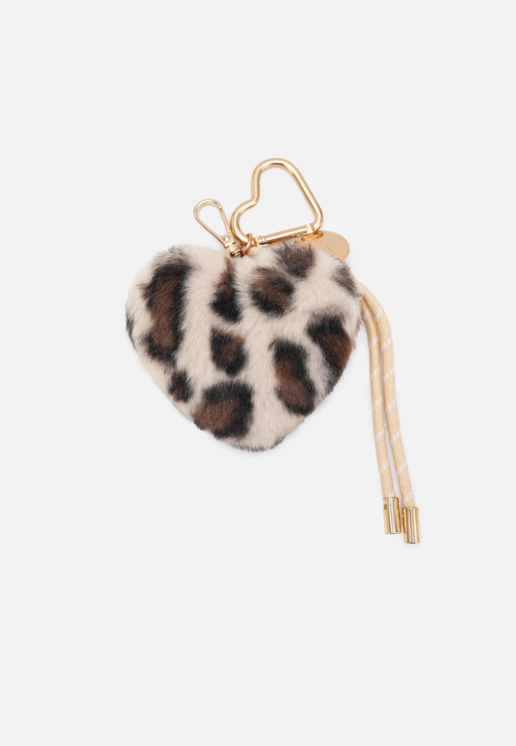Seidenfelt - Charm - Furry Heart Charm - leo / light pink / OS-leo-beige / OS-leo-khaki / OS-leo-grey / OS