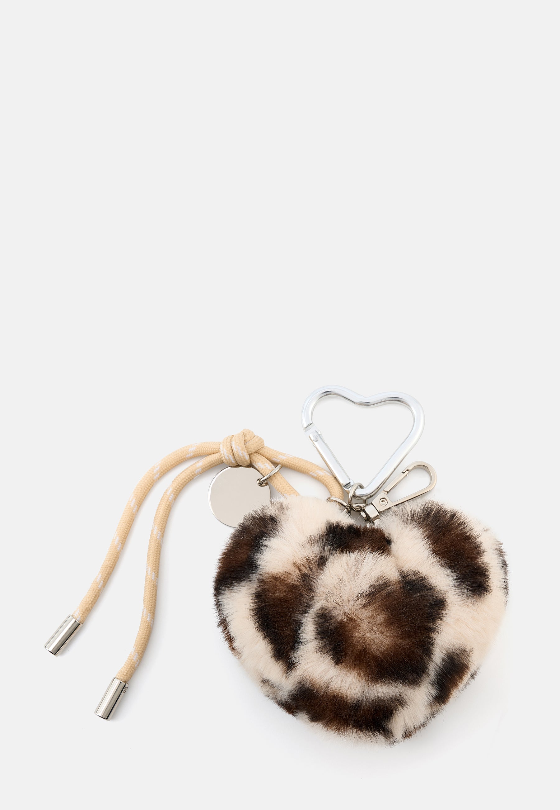Furry Heart Charm leo-beige OS
